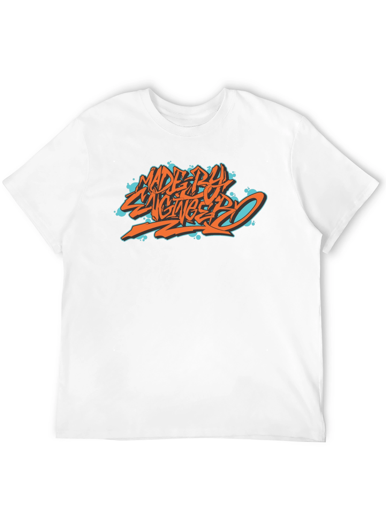 Made By Engineers Graphic Tee - Black Cotton Blend