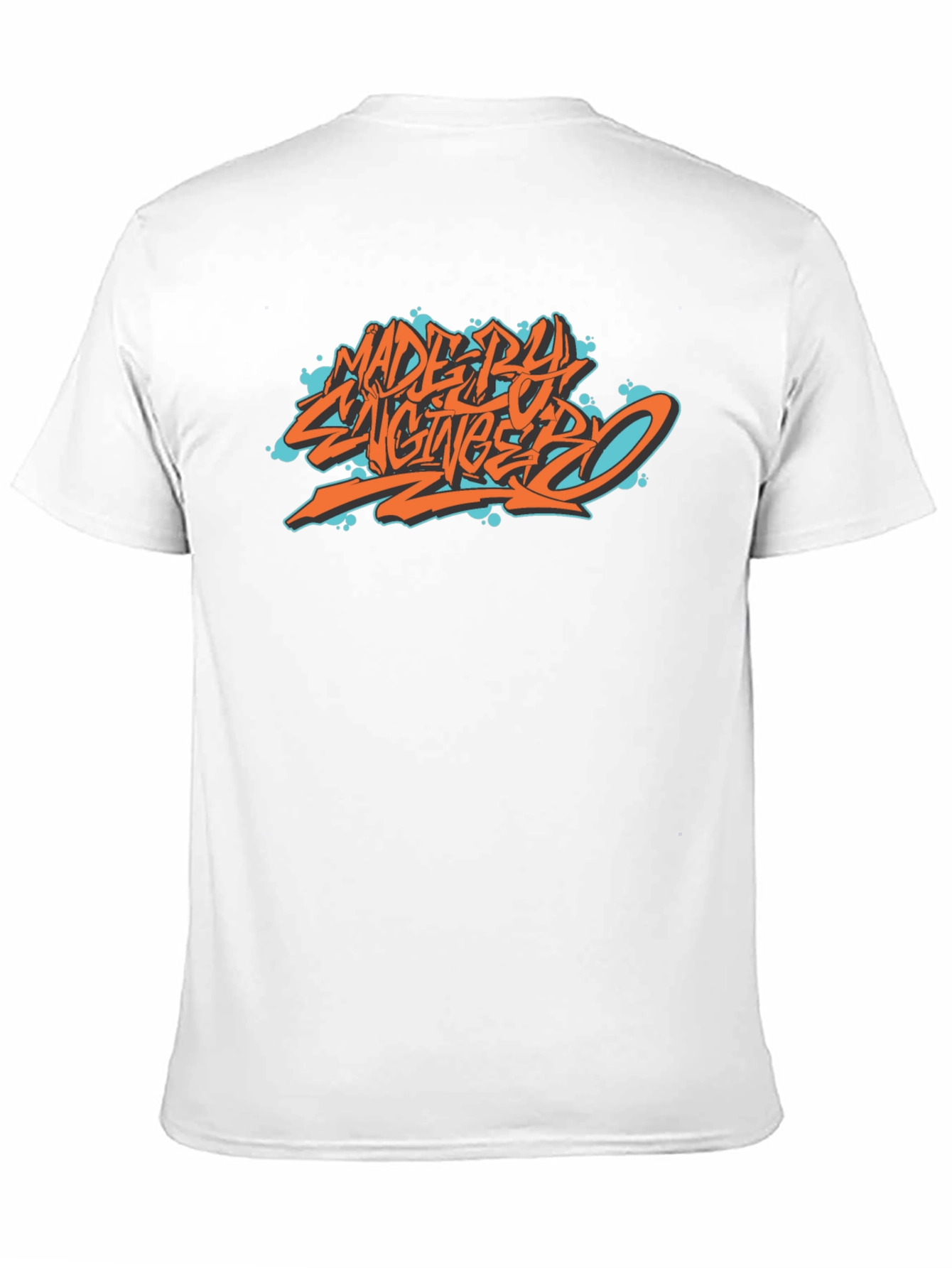Made By Engineers Graphic Tee - Black Cotton Blend