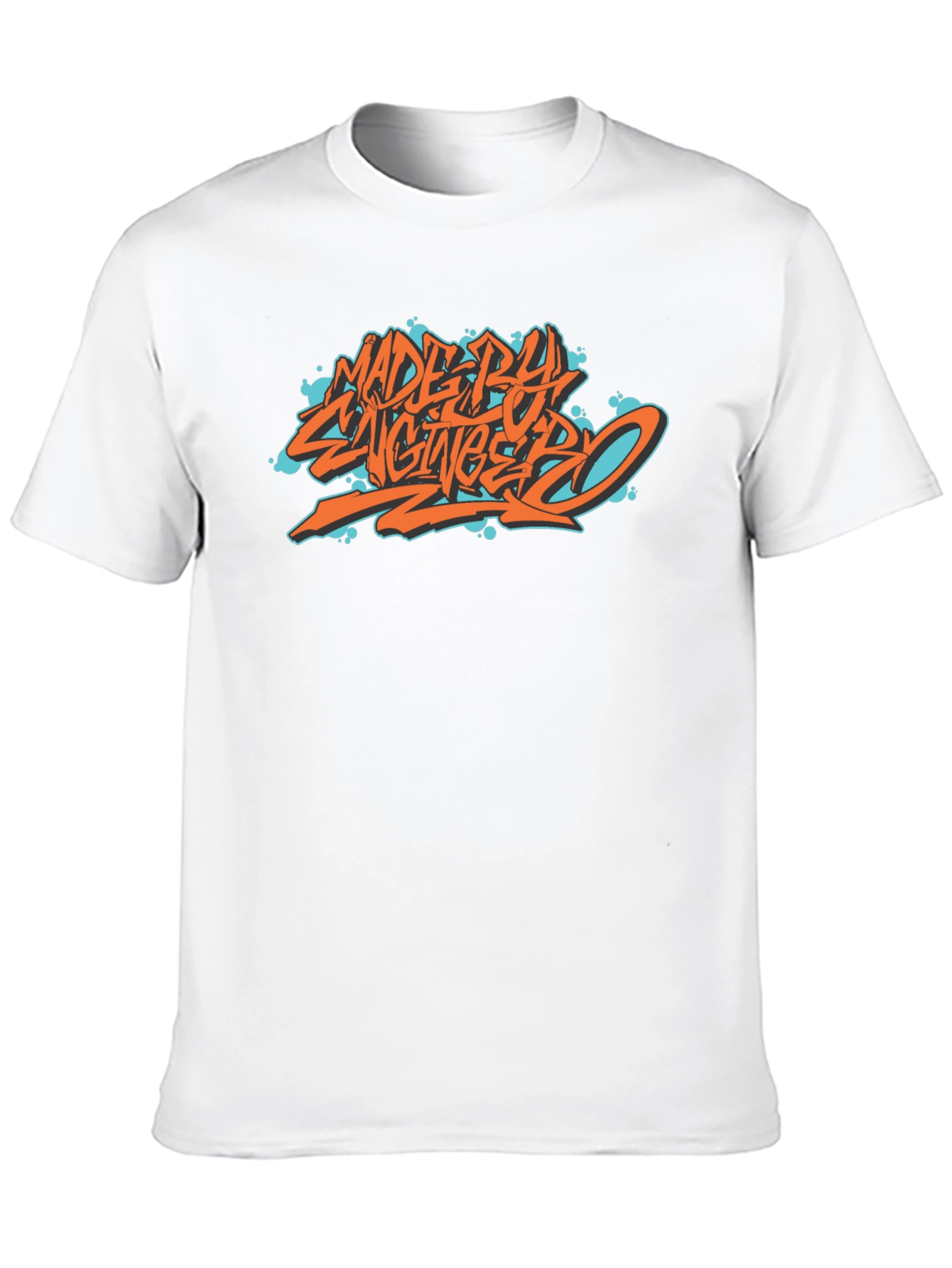 Made By Engineers Graphic Tee - Black Cotton Blend