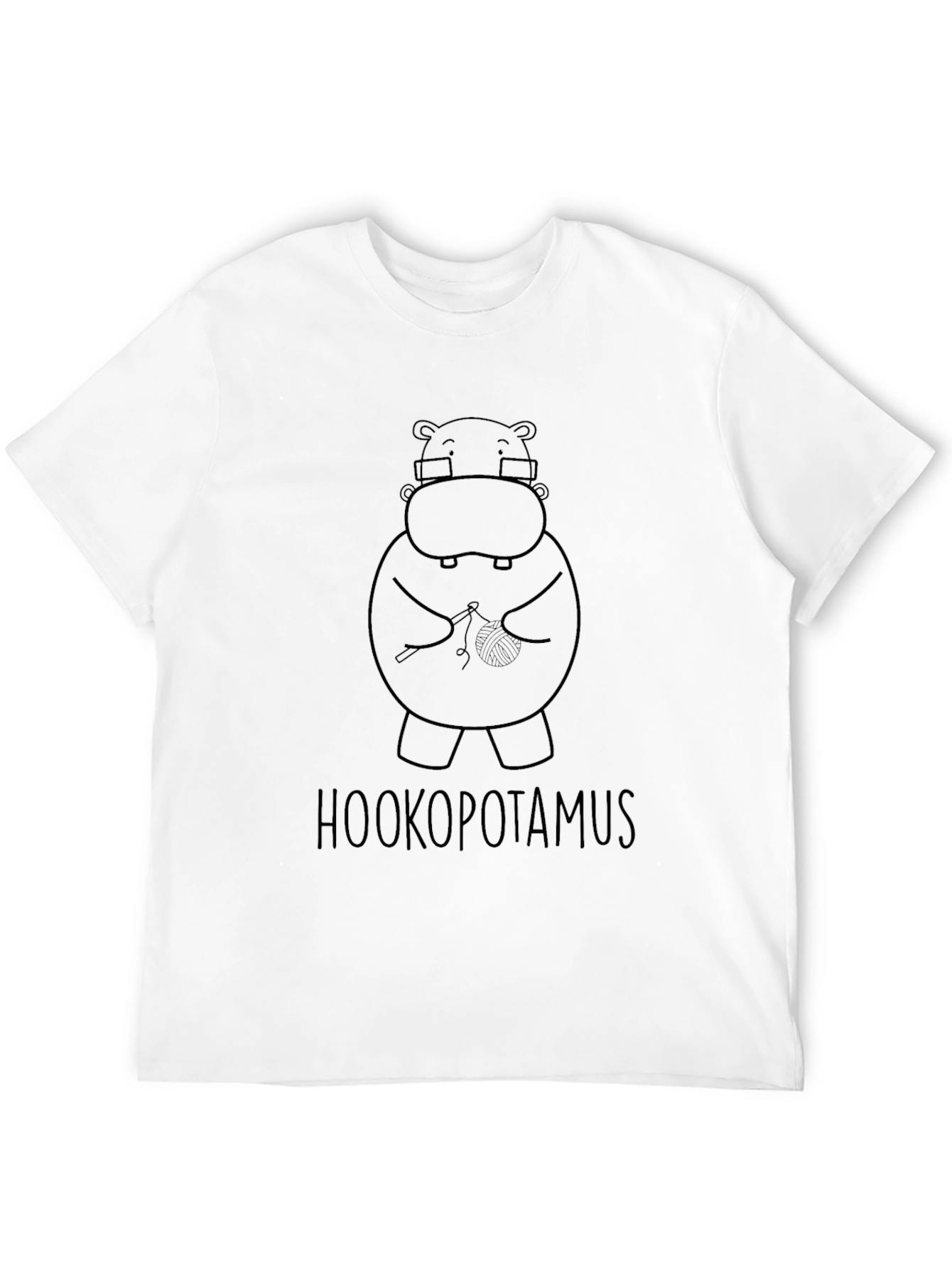 Hookopotamus T-Shirt - Knitted Hippo Tee