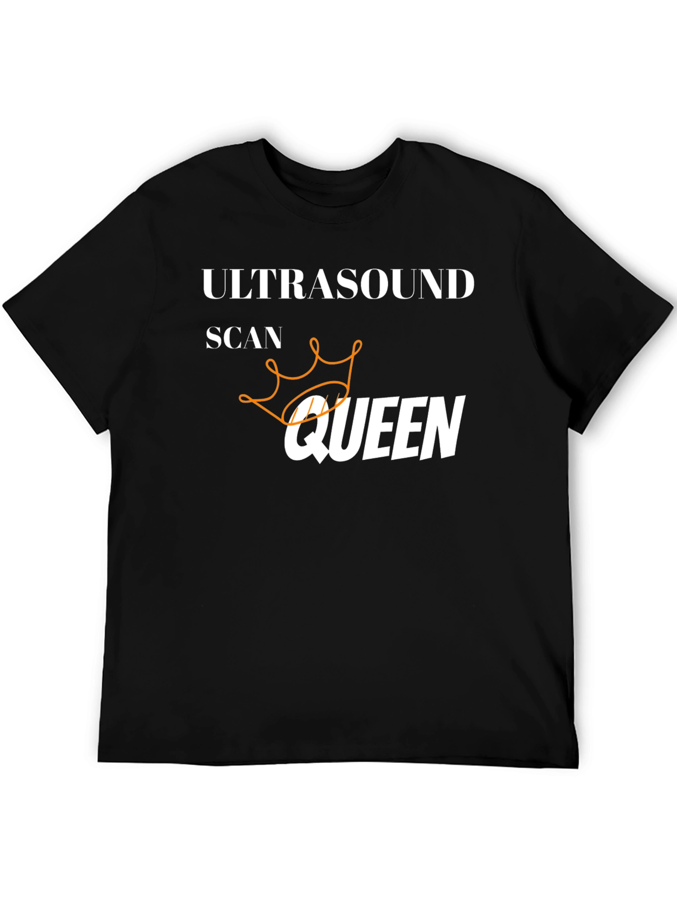 Ultrasound Scan Queen T-Shirt - Black