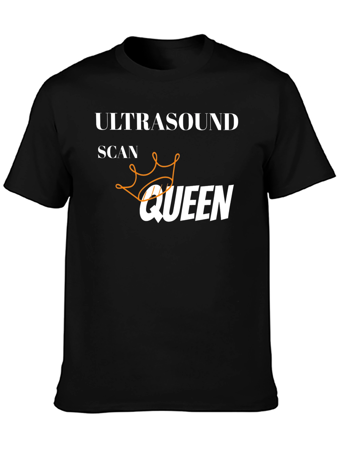 Ultrasound Scan Queen T-Shirt - Black