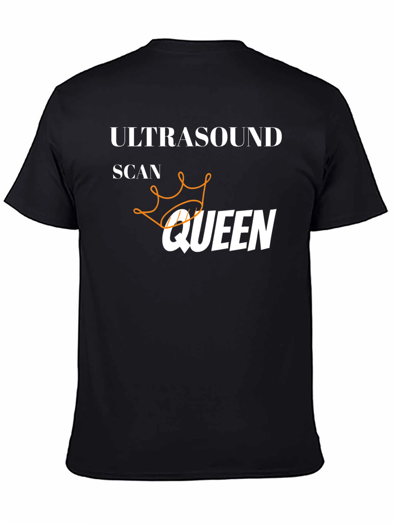 Ultrasound Scan Queen T-Shirt - Black