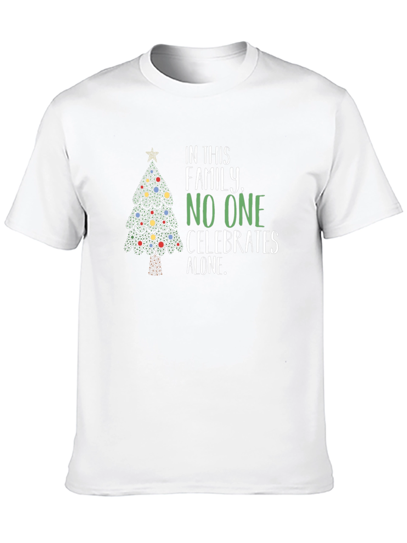 Christmas Family Matching T-Shirt - Celebrates Alone