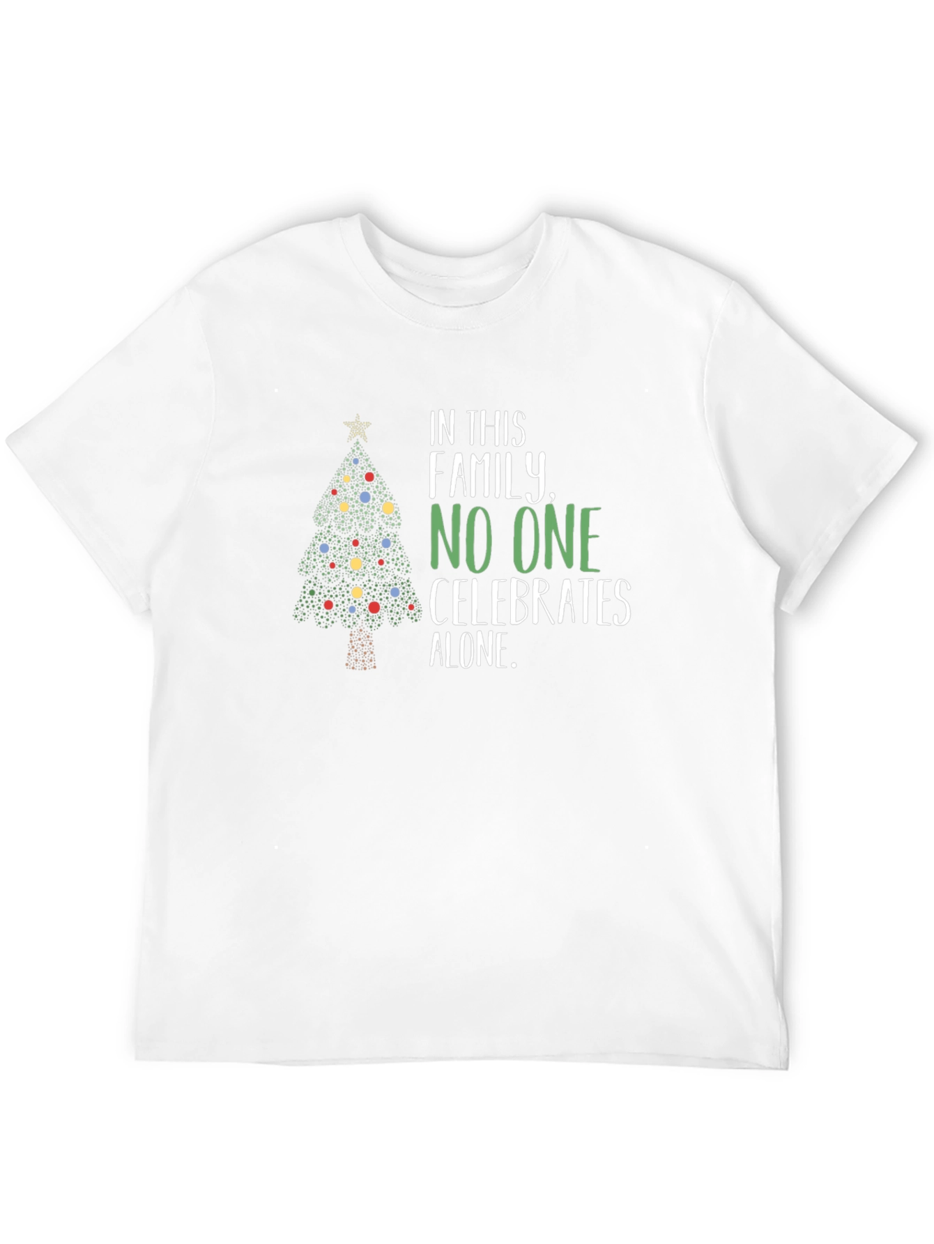 Christmas Family Matching T-Shirt - Celebrates Alone