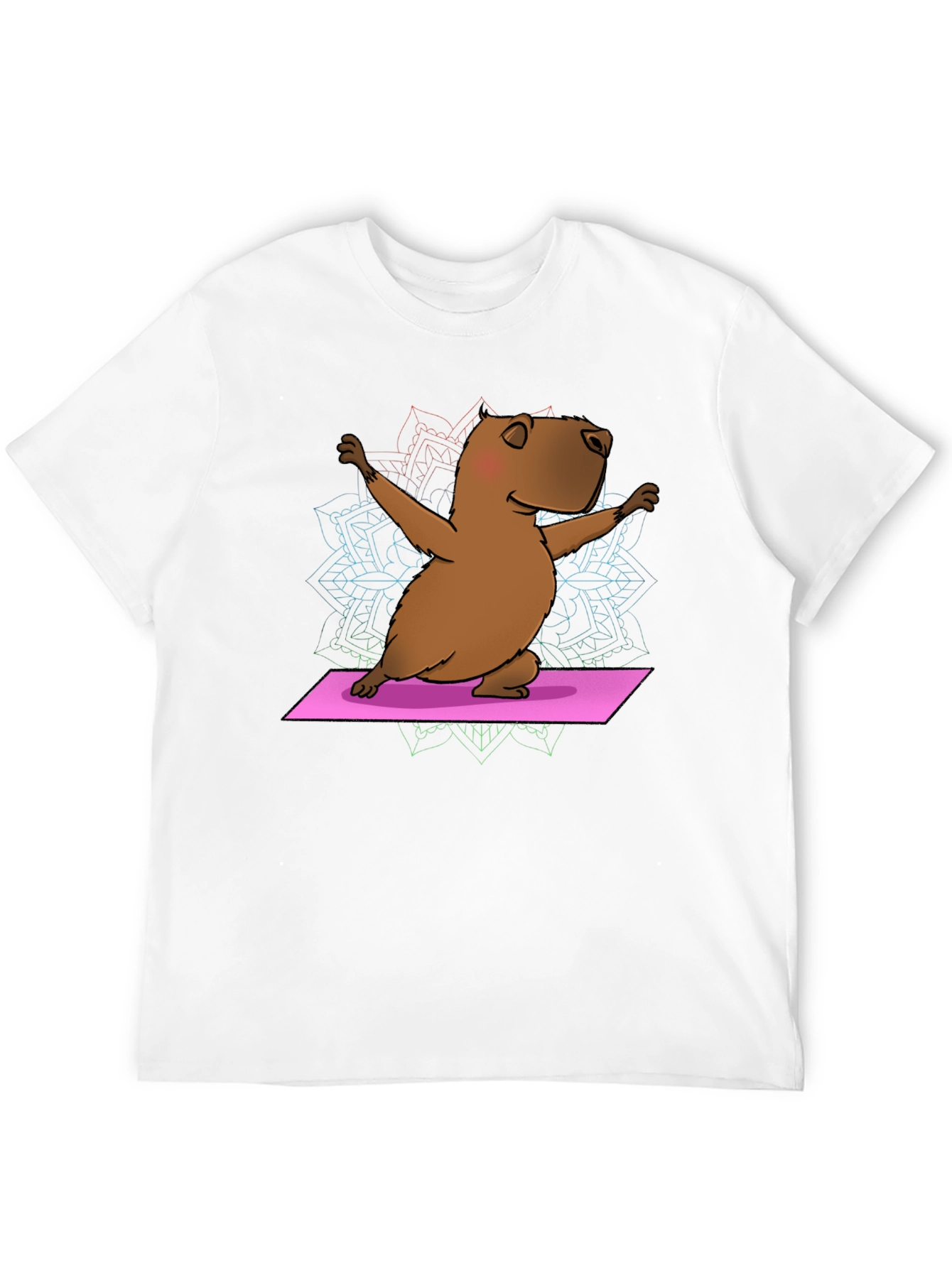 Yoga Capybara T-Shirt - Funny Meditation Tee