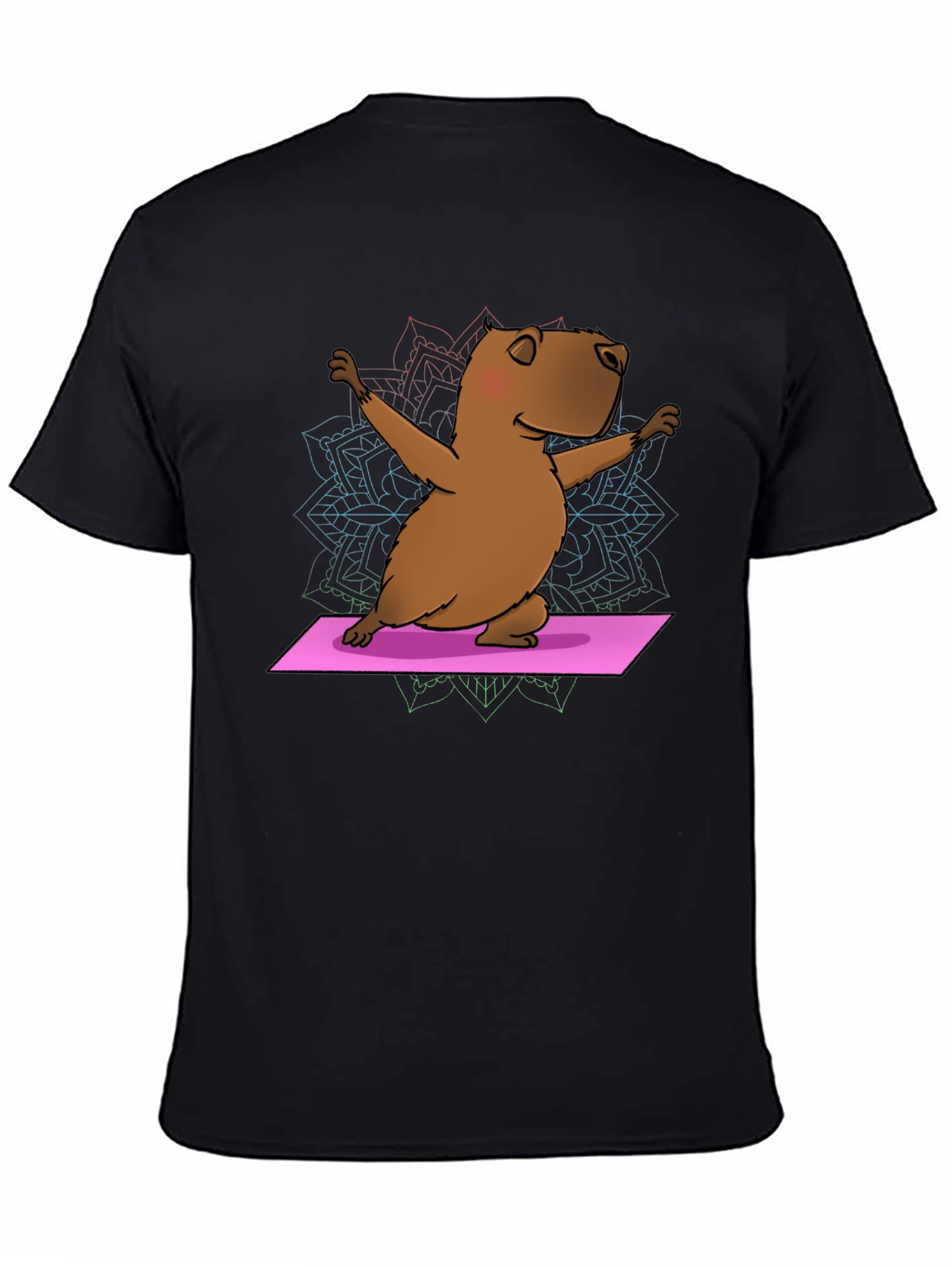 Yoga Capybara T-Shirt - Funny Meditation Tee