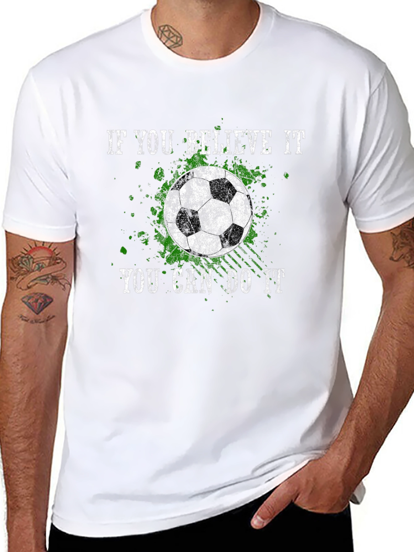 Believe It Soccer Graphic Tee - Black
