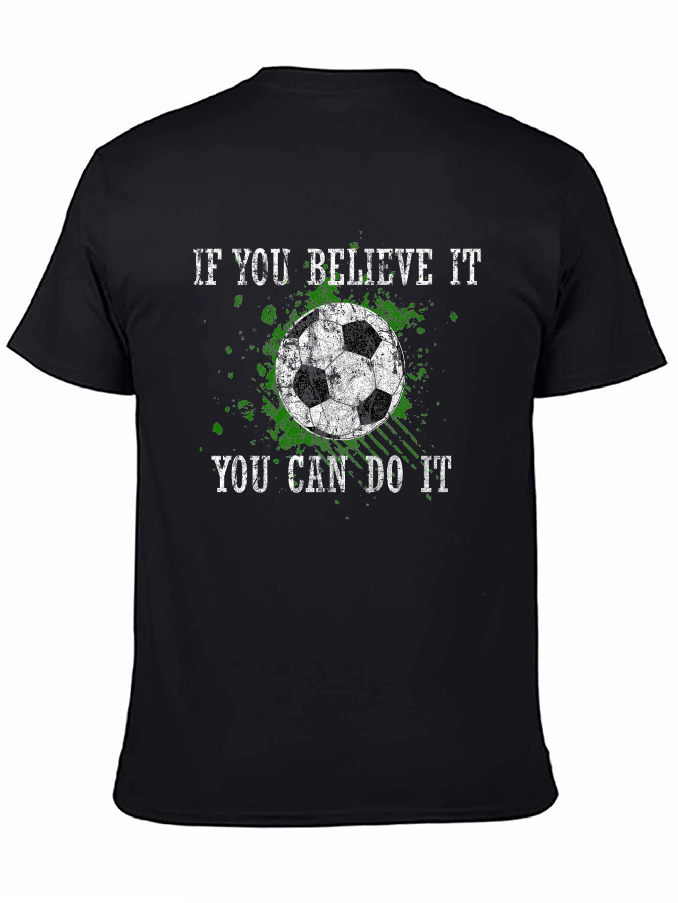 Believe It Soccer Graphic Tee - Black
