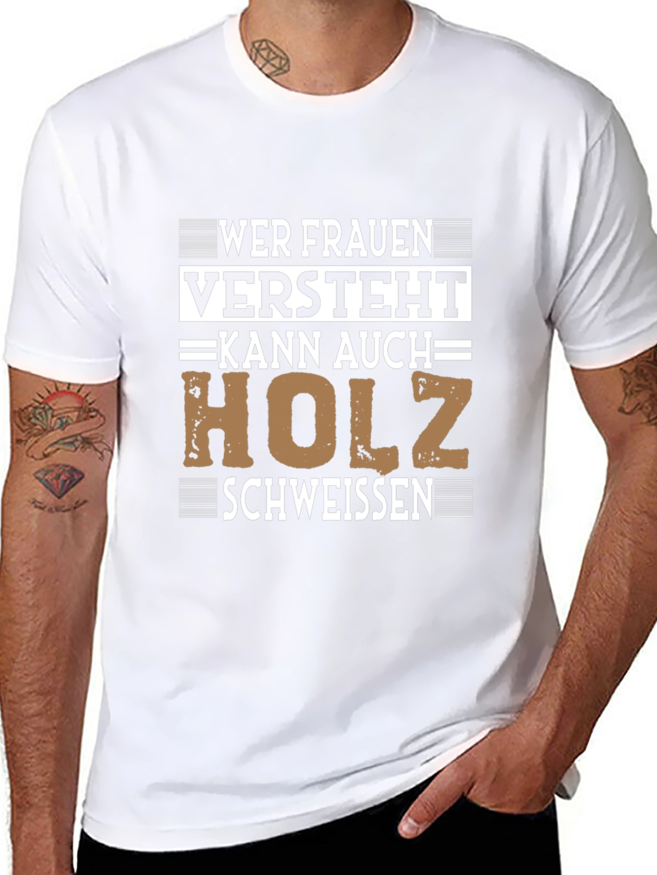 Wer Frauen Versteht Holz Schweissen T-Shirt
