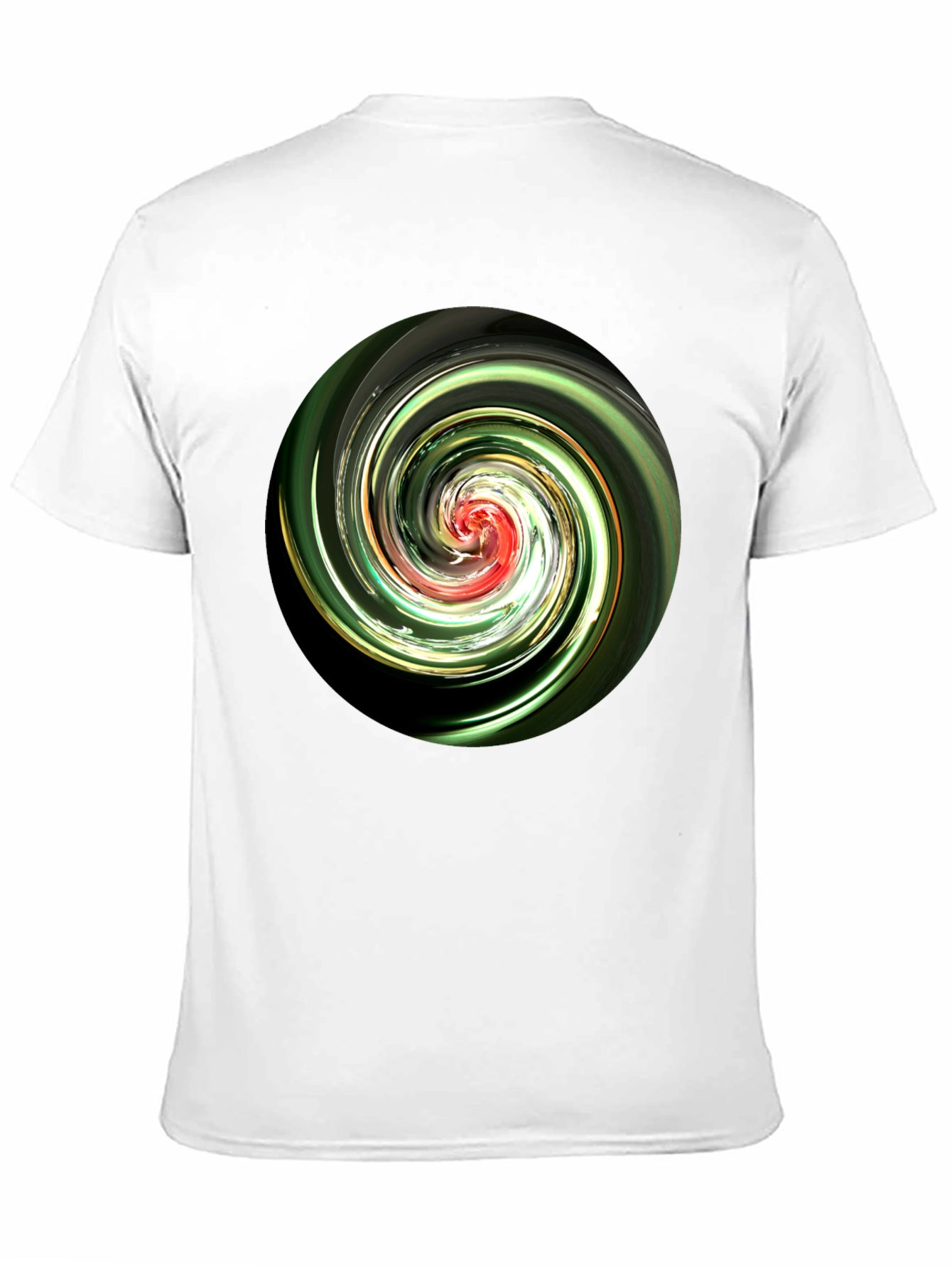 Swirl Design Black T-Shirt