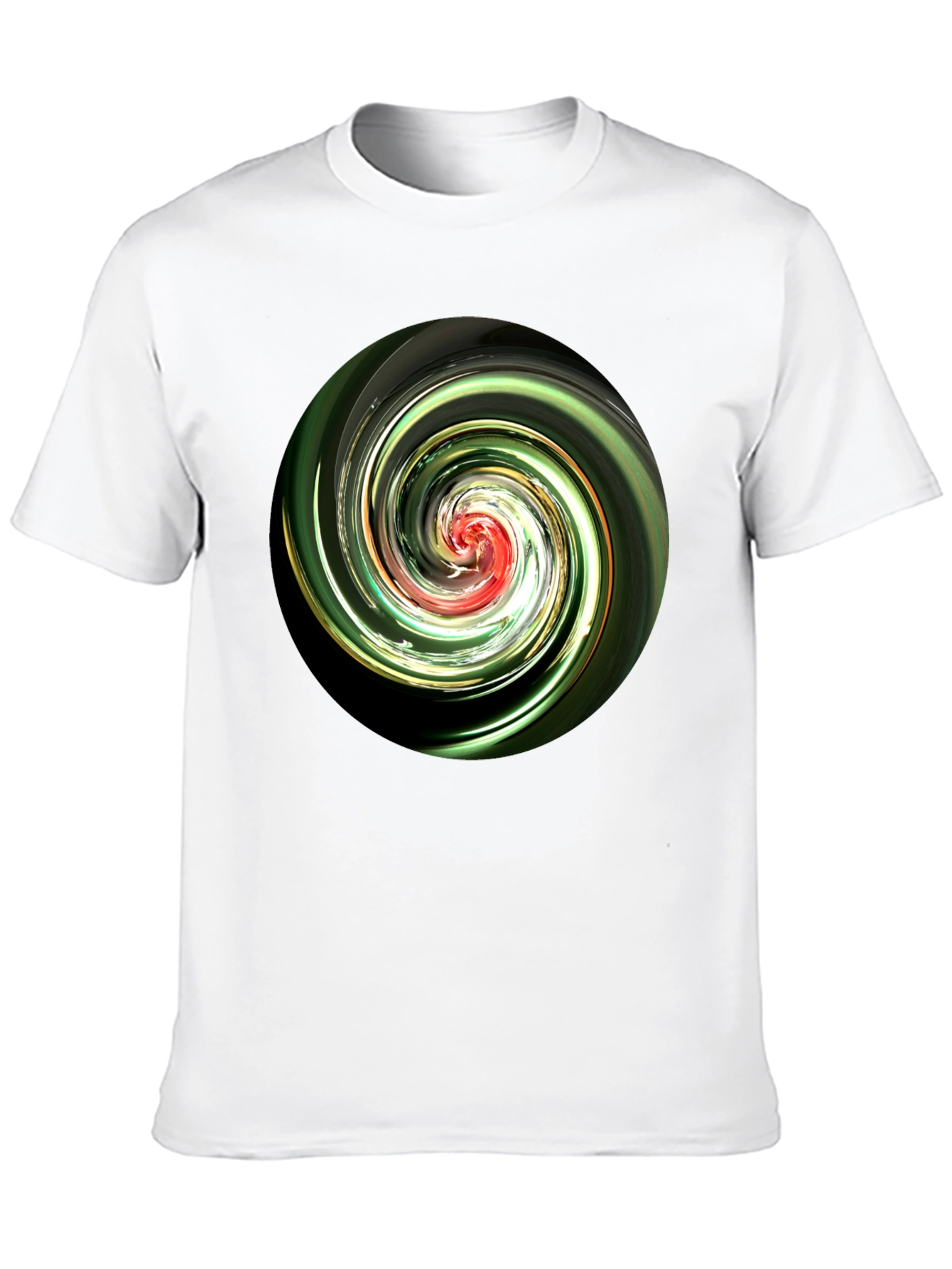 Swirl Design Black T-Shirt