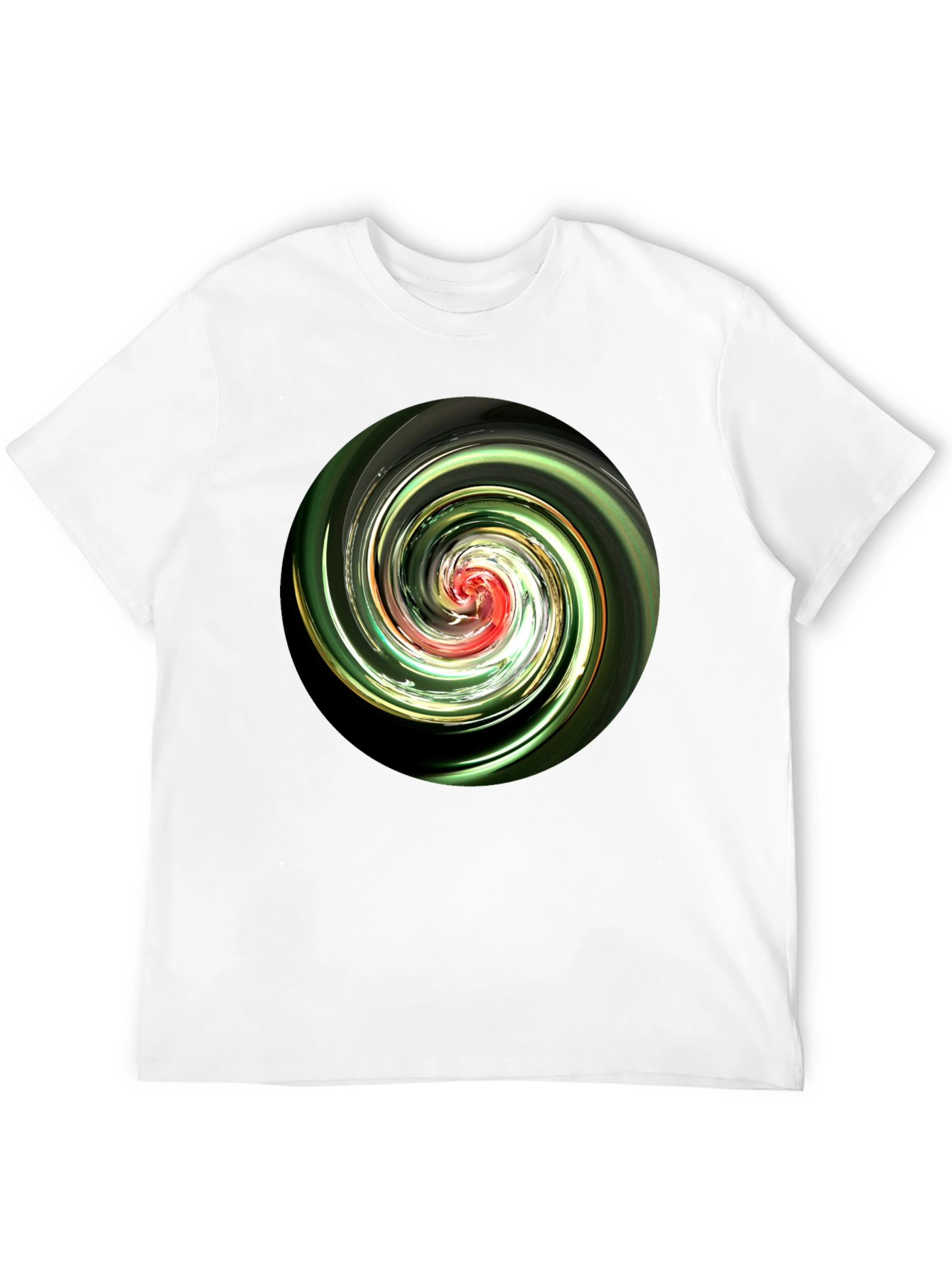 Swirl Design Black T-Shirt