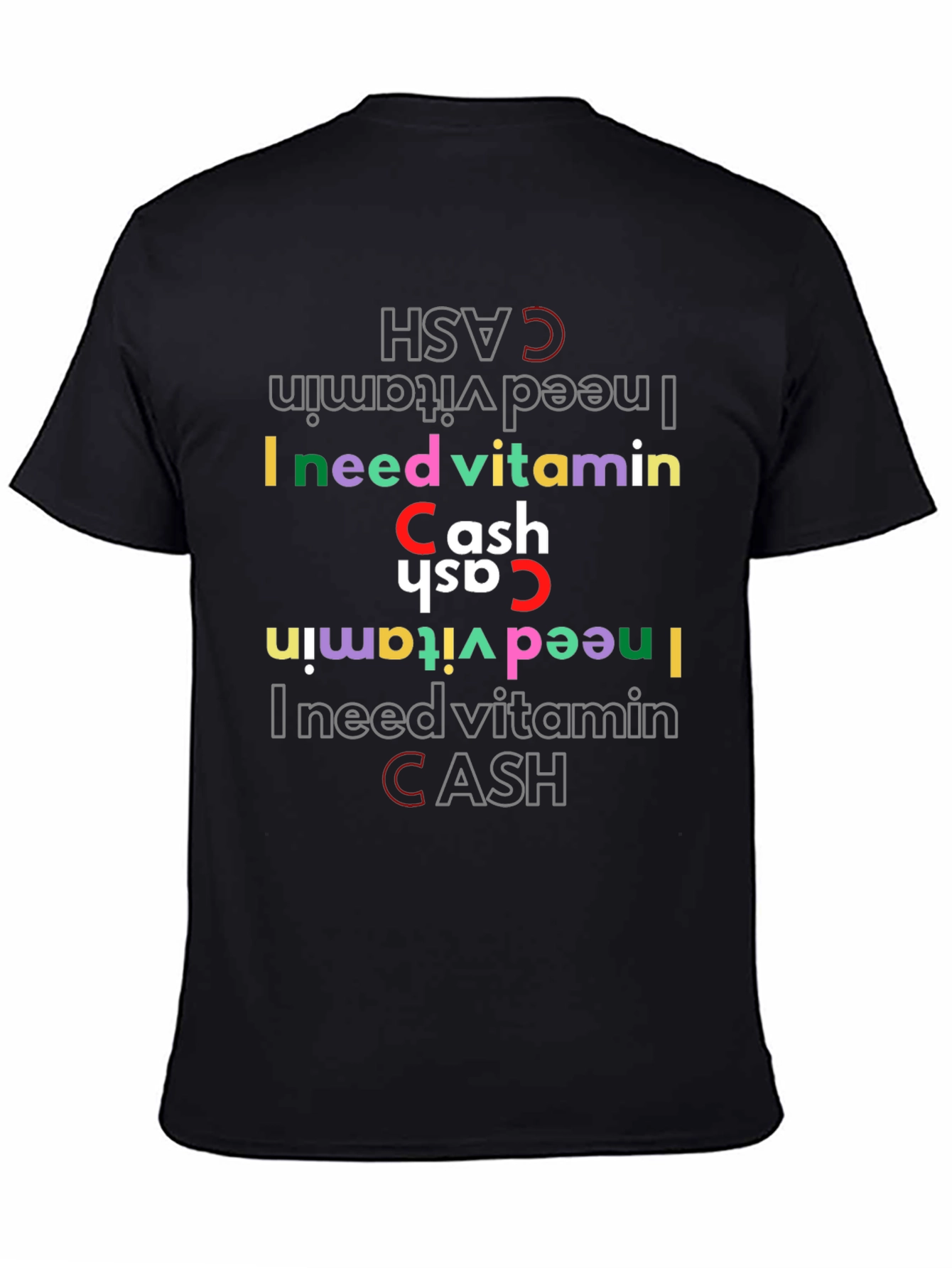 Vitamin Cash Graphic Tee - Stylish Novelty T-Shirt