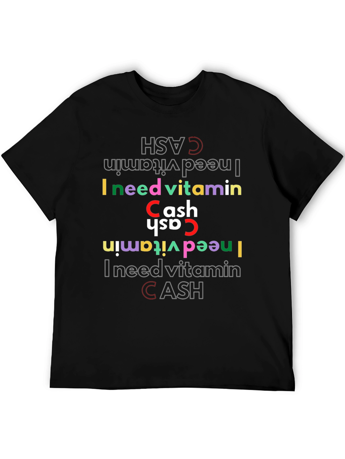Vitamin Cash Graphic Tee - Stylish Novelty T-Shirt