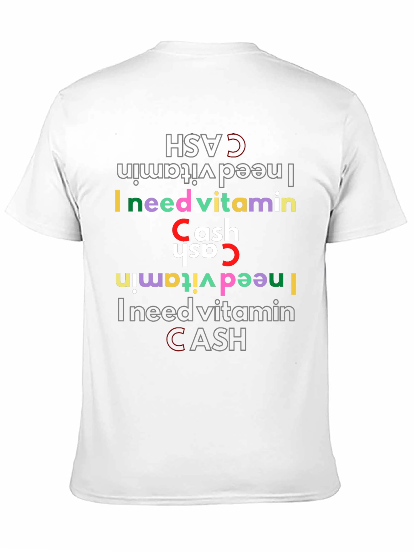 Vitamin Cash Graphic Tee - Stylish Novelty T-Shirt