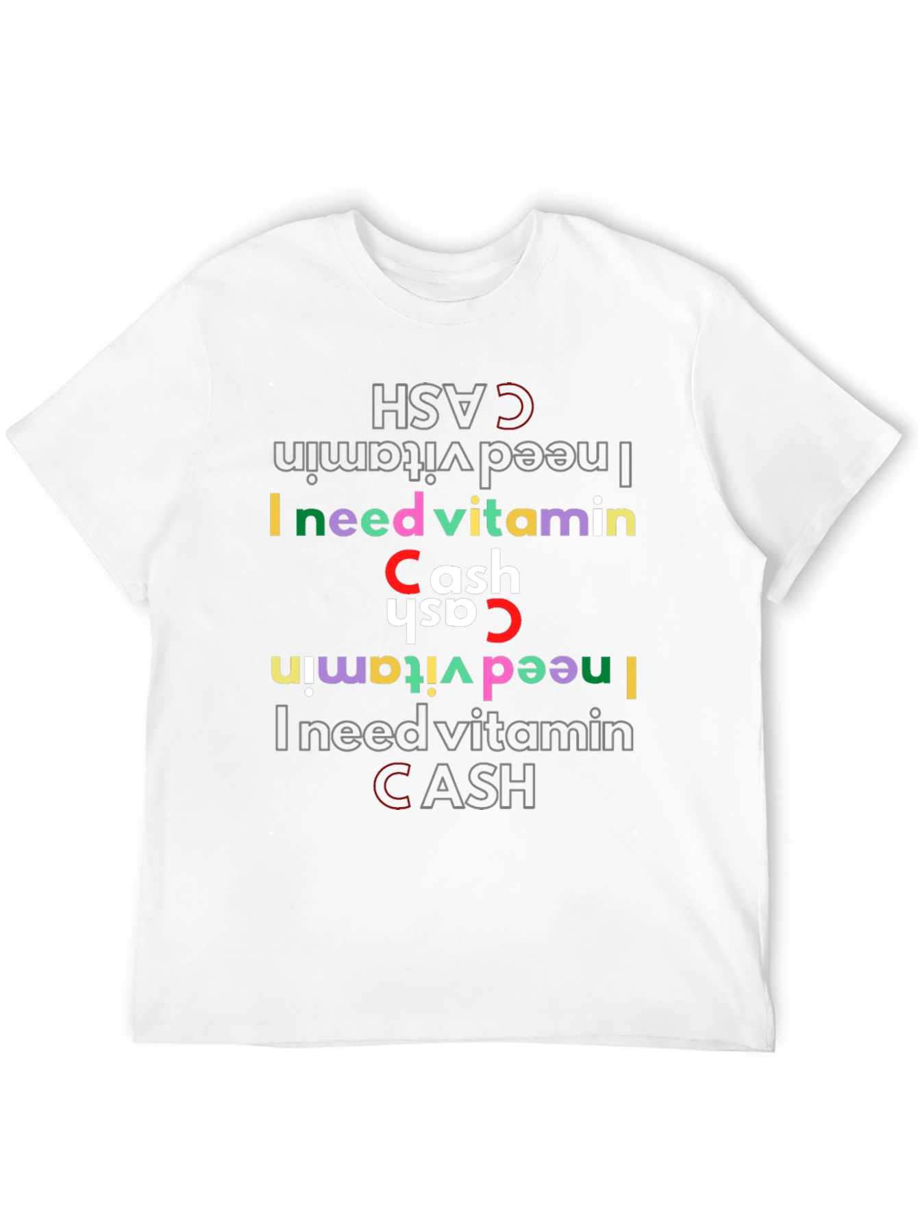 Vitamin Cash Graphic Tee - Stylish Novelty T-Shirt