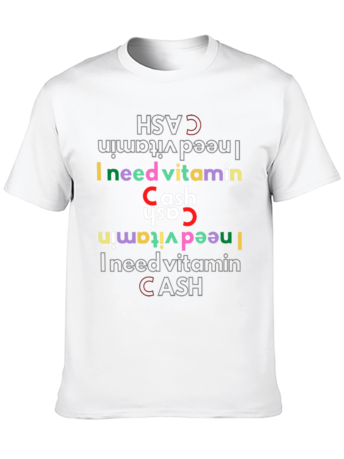 Vitamin Cash Graphic Tee - Stylish Novelty T-Shirt