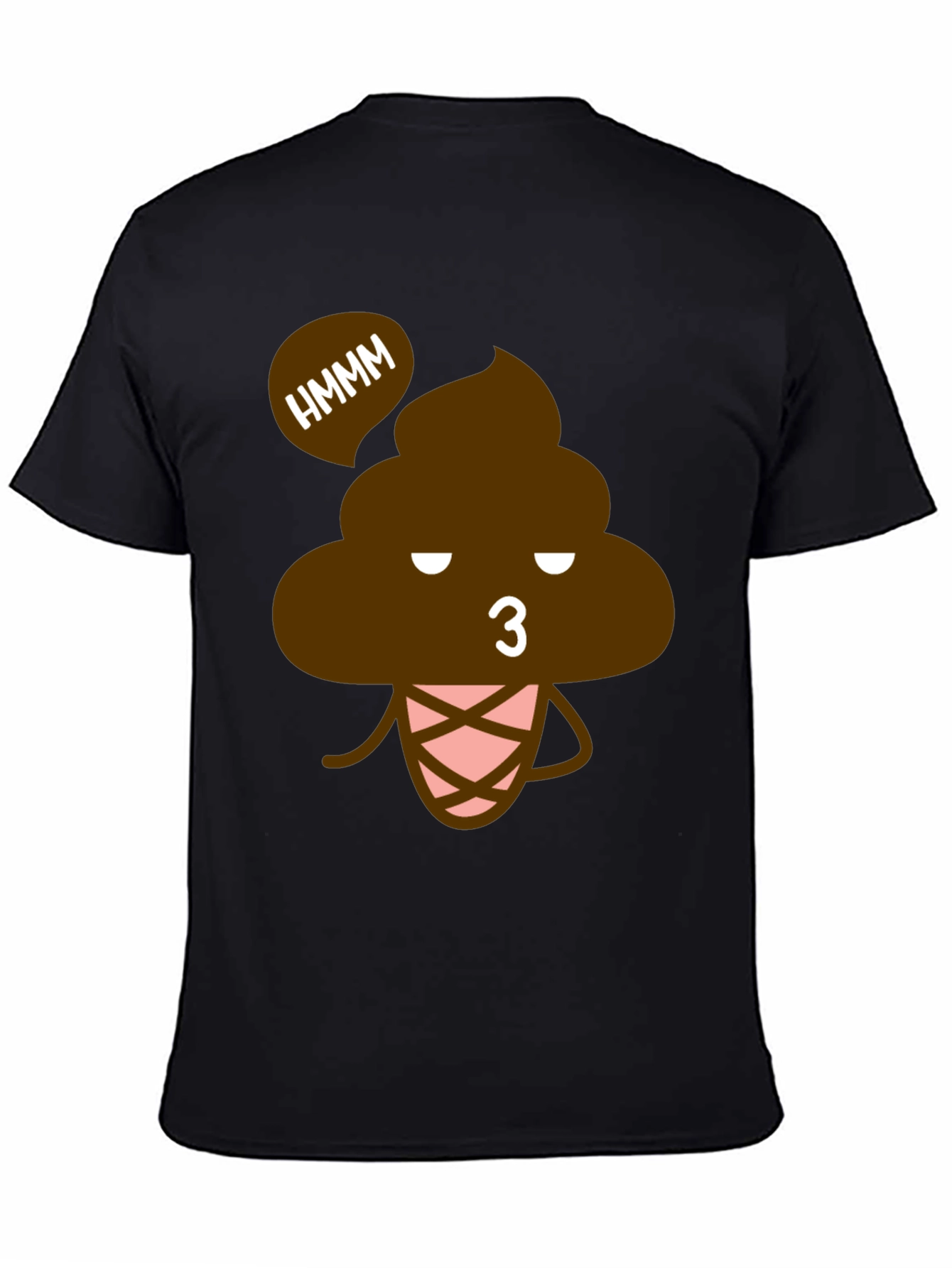 Funny Poop Emoji T-Shirt - Black