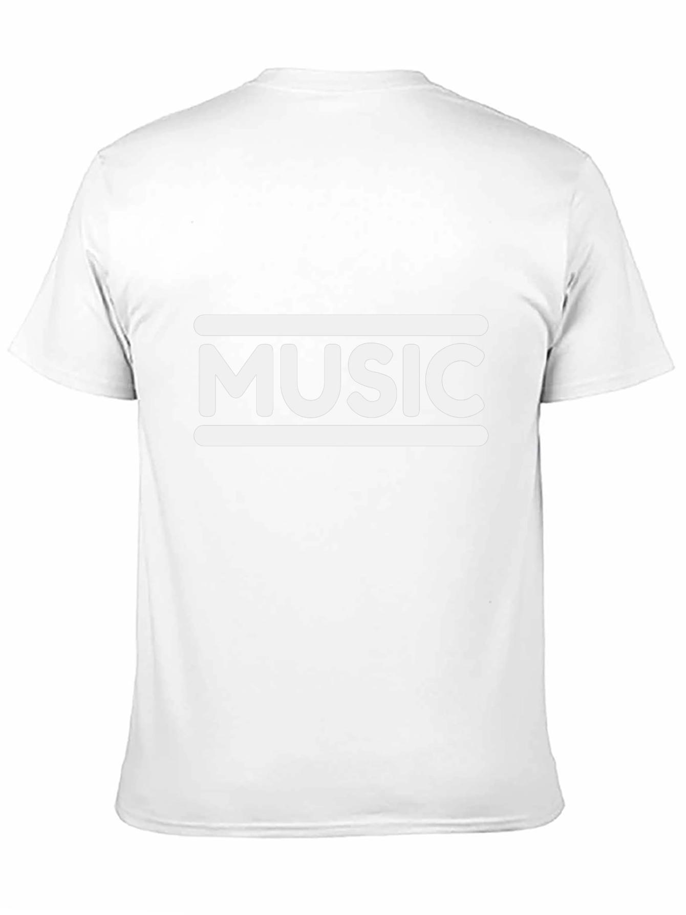 Music Graphic Tee - Stylish Black Cotton T-Shirt