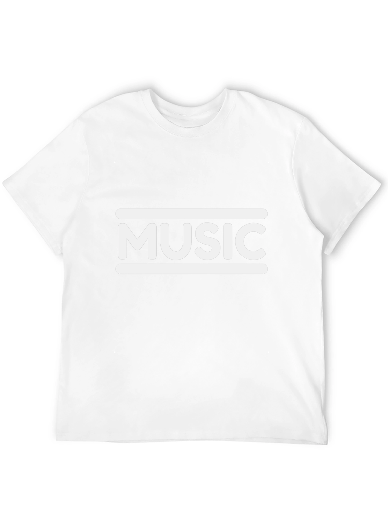Music Graphic Tee - Stylish Black Cotton T-Shirt