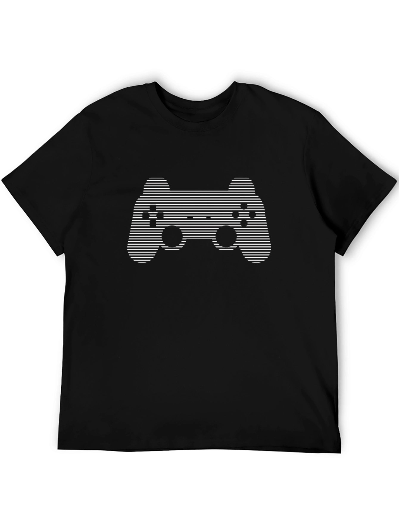 Retro Gamer Tee: Striped Controller Design