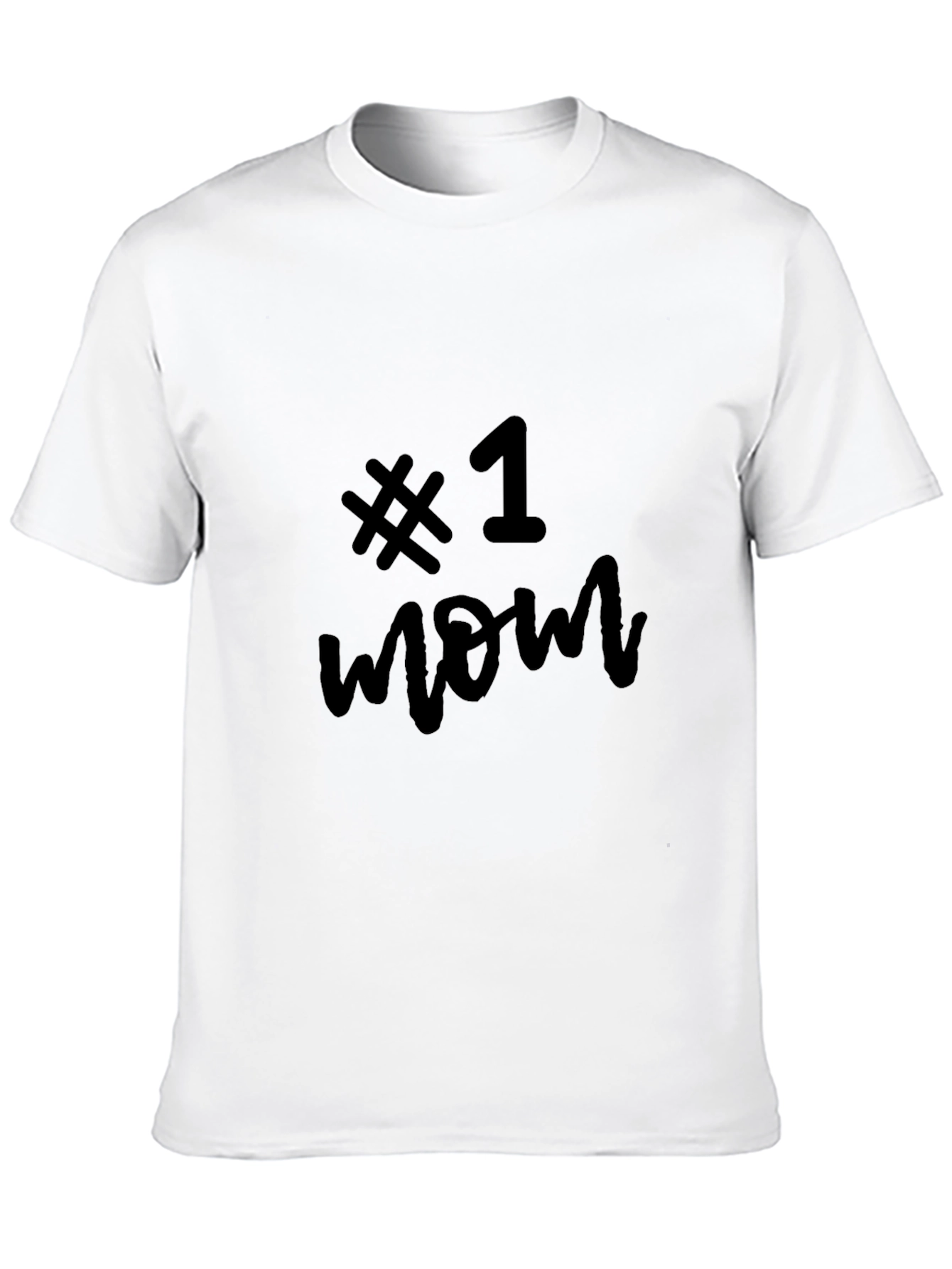 No. 1 Mom Black Graphic Tee