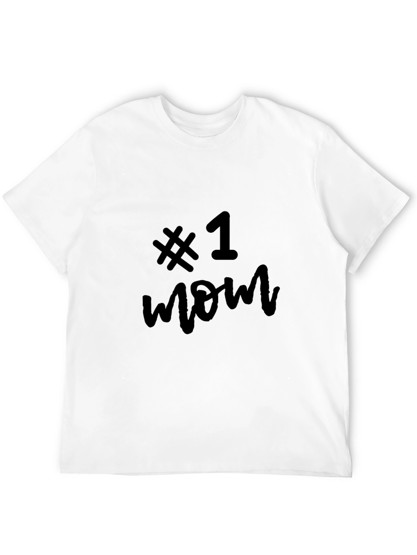 No. 1 Mom Black Graphic Tee