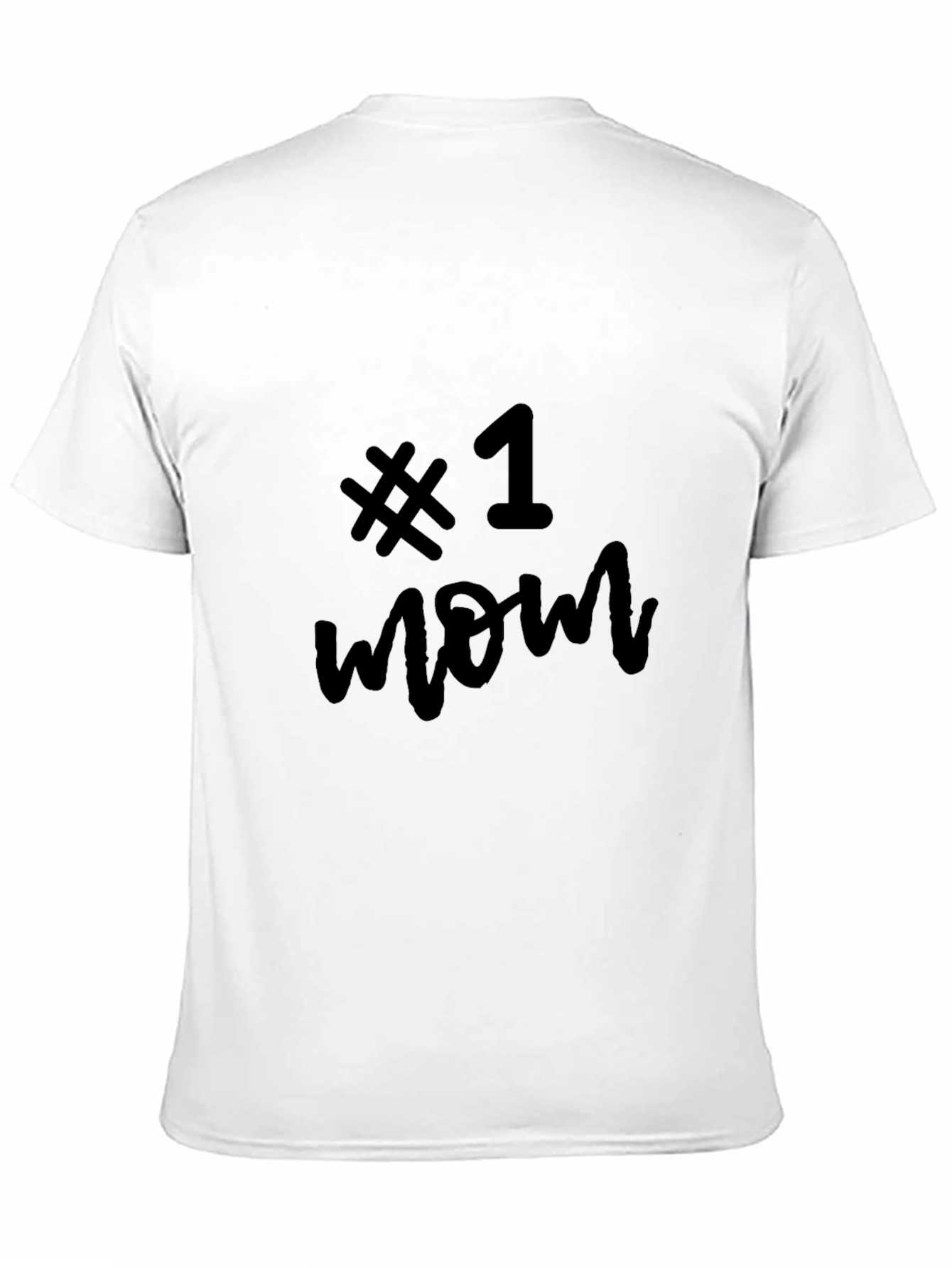 No. 1 Mom Black Graphic Tee