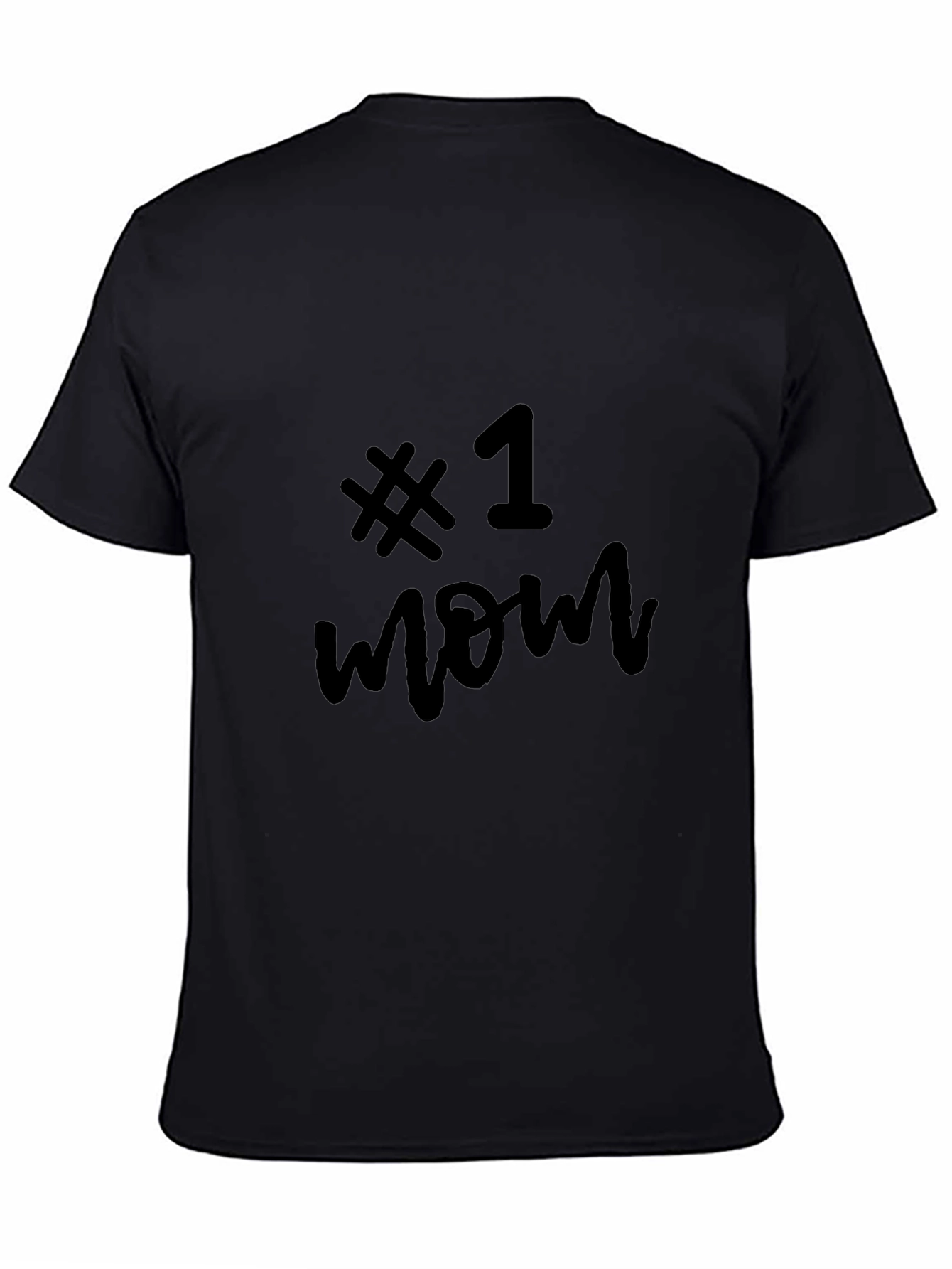 No. 1 Mom Black Graphic Tee