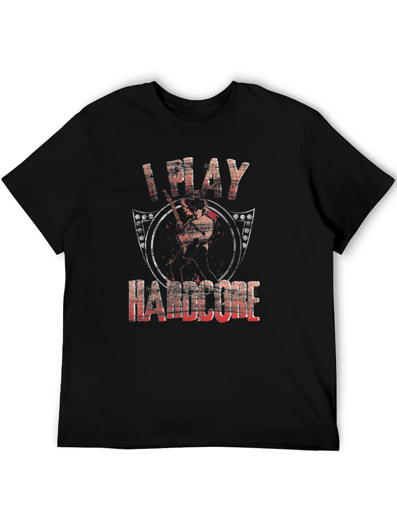 I Play Hardcore Black T-Shirt