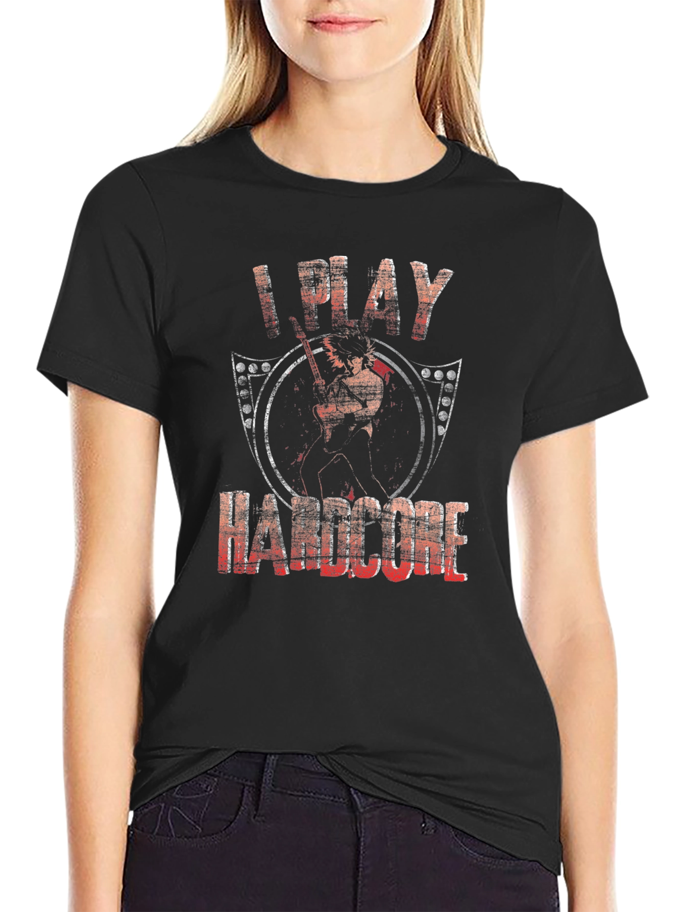 I Play Hardcore Black T-Shirt