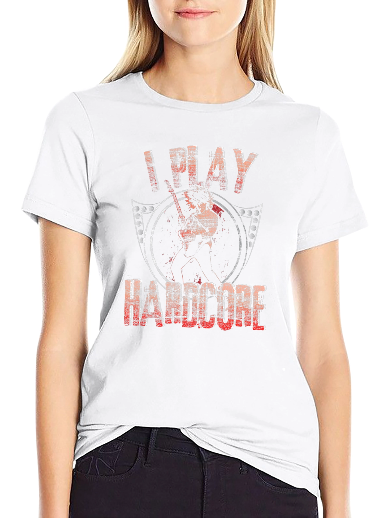 I Play Hardcore Black T-Shirt
