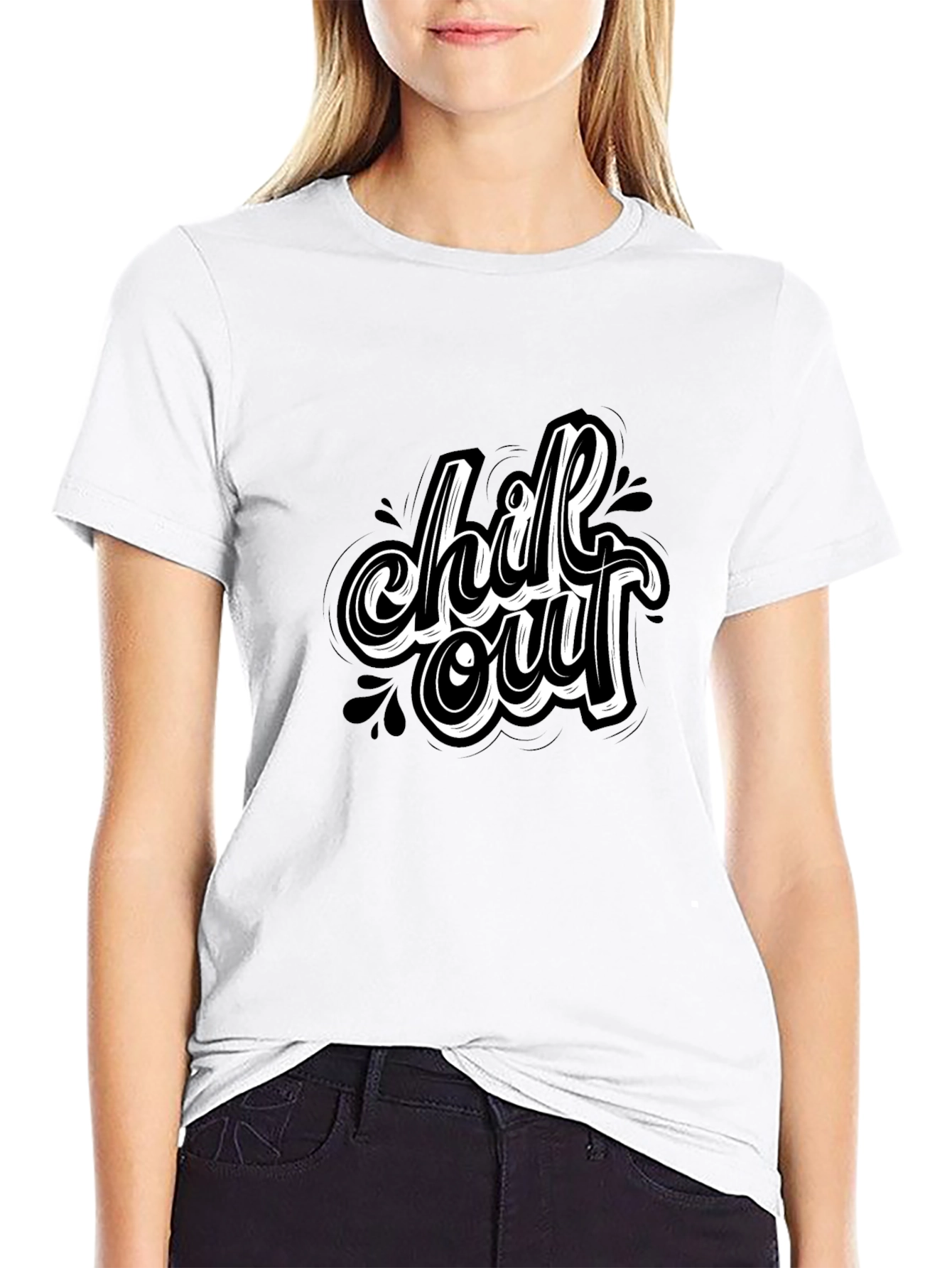 Chill Out Black T-Shirt