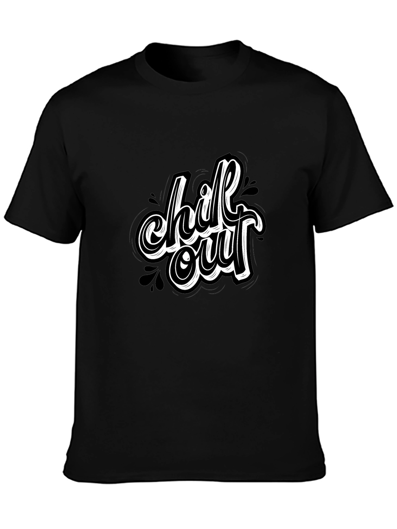 Chill Out Black T-Shirt