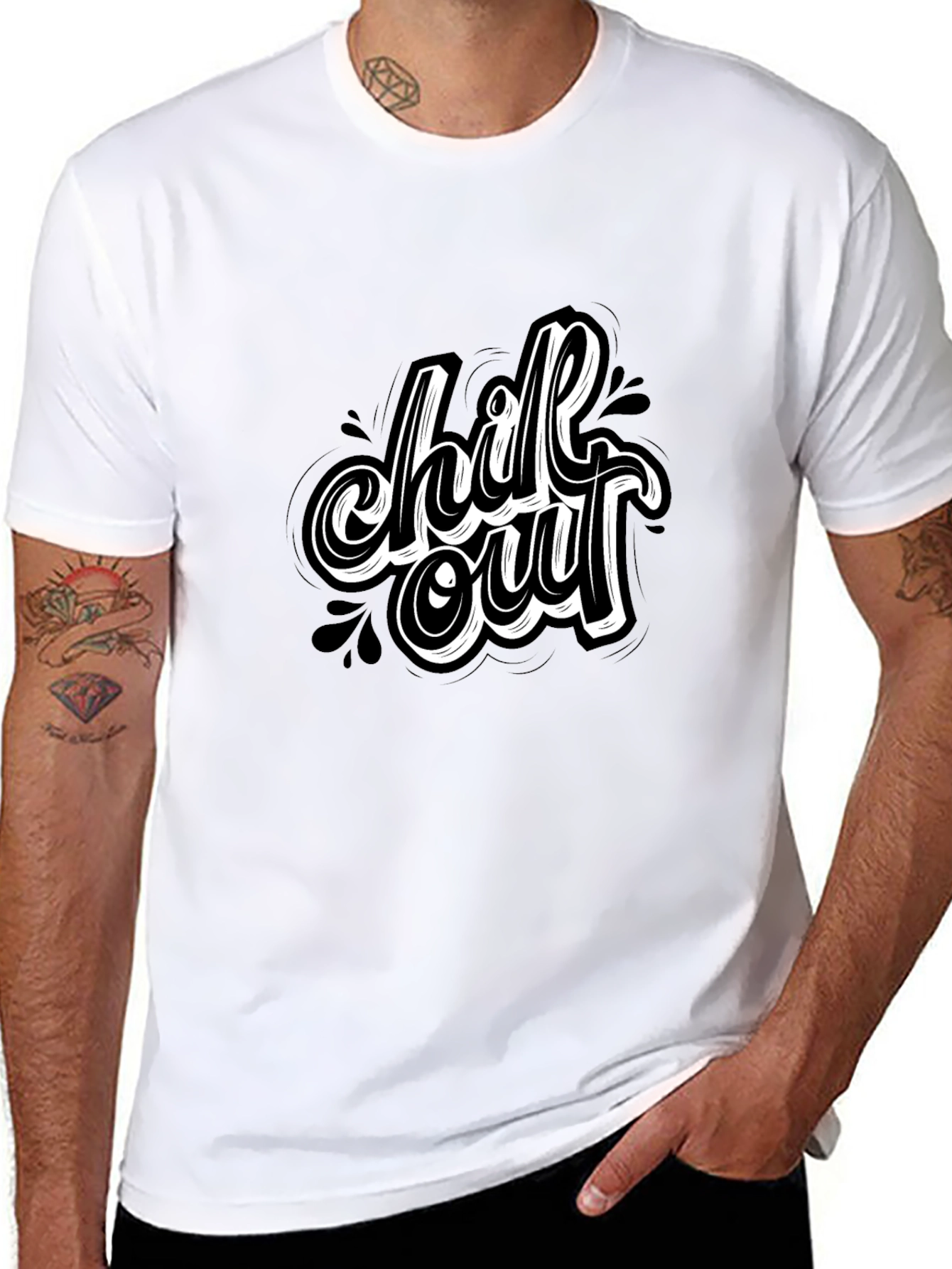 Chill Out Black T-Shirt