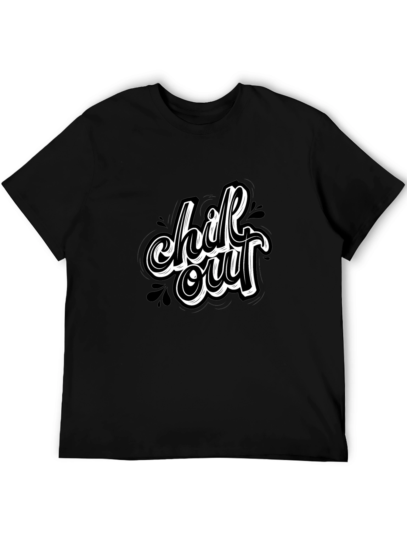 Chill Out Black T-Shirt