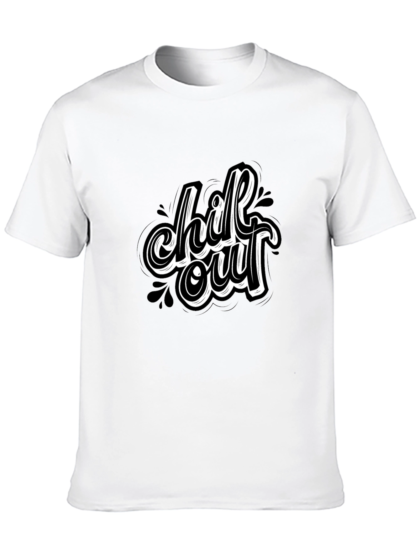 Chill Out Black T-Shirt
