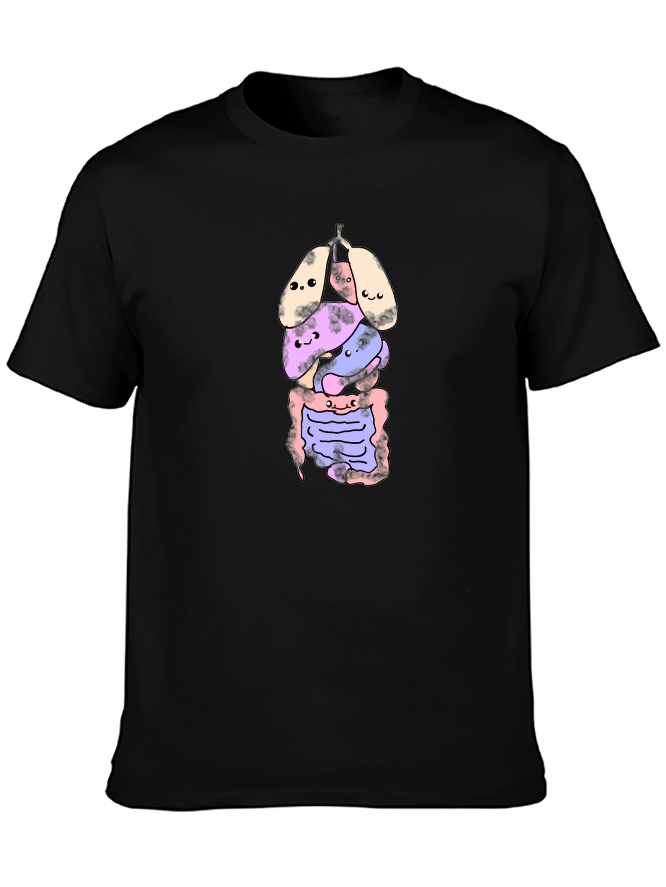 Funny Human Anatomy Cartoon T-Shirt