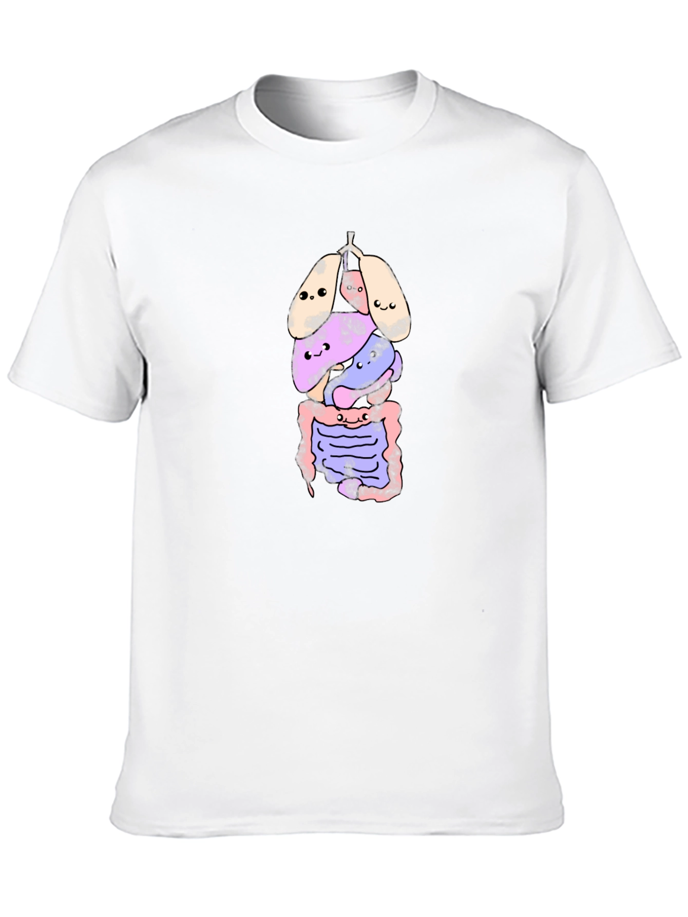 Funny Human Anatomy Cartoon T-Shirt