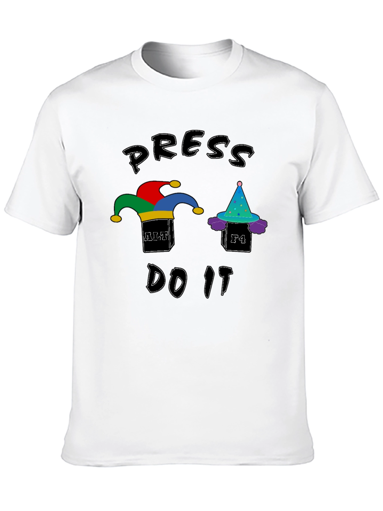Press Alt+F4 Do It T-Shirt - Black Cotton Tee