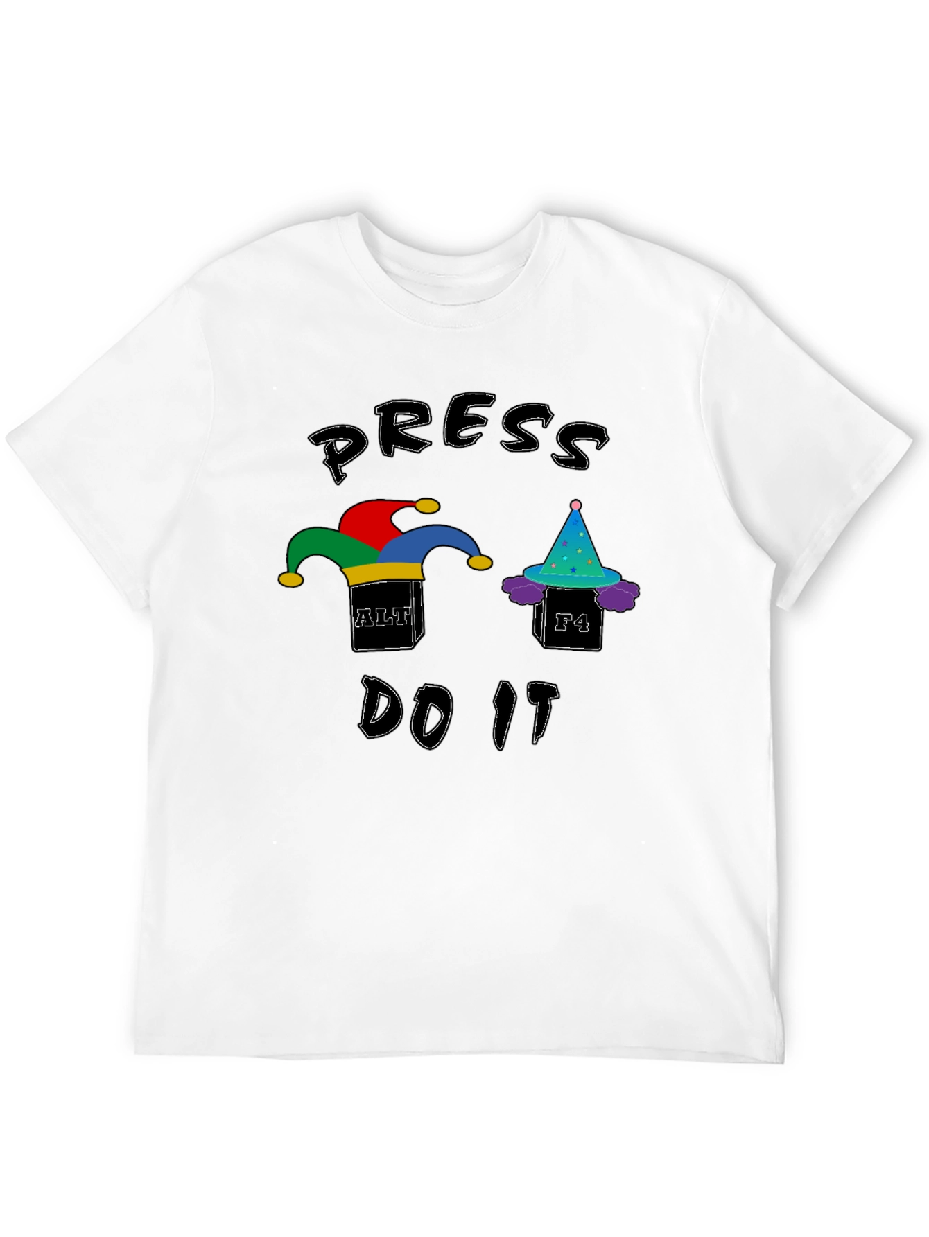 Press Alt+F4 Do It T-Shirt - Black Cotton Tee