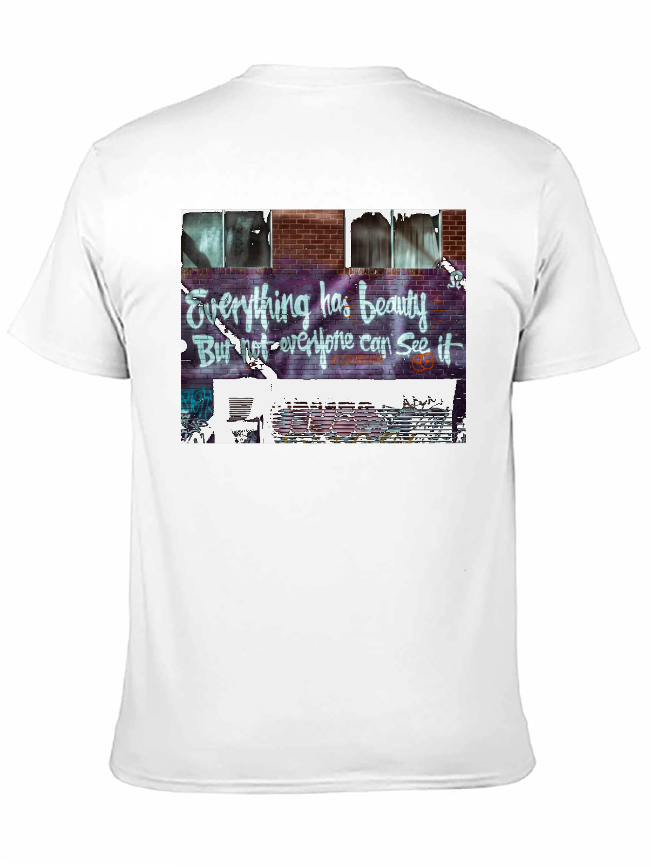 Beauty Graffiti Graphic Tee - Street Art Style