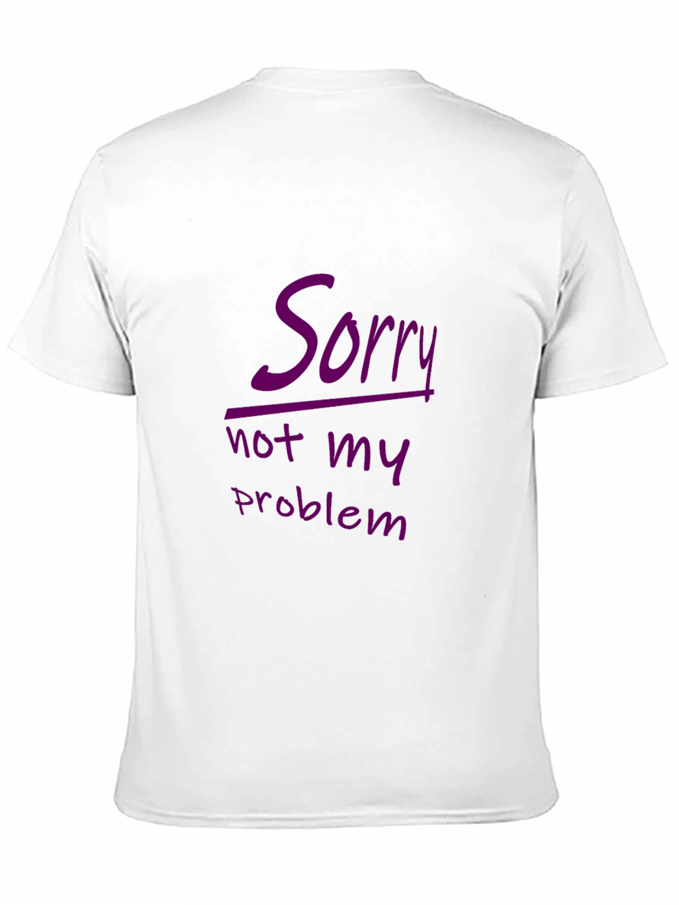 Sorry Not My Problem Black Graphic Tee