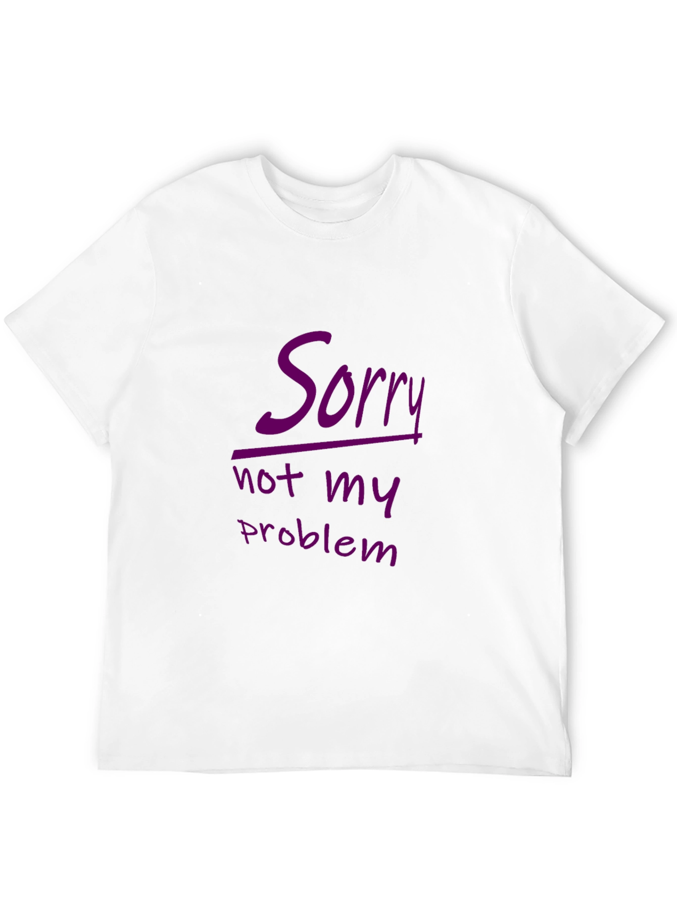 Sorry Not My Problem Black Graphic Tee