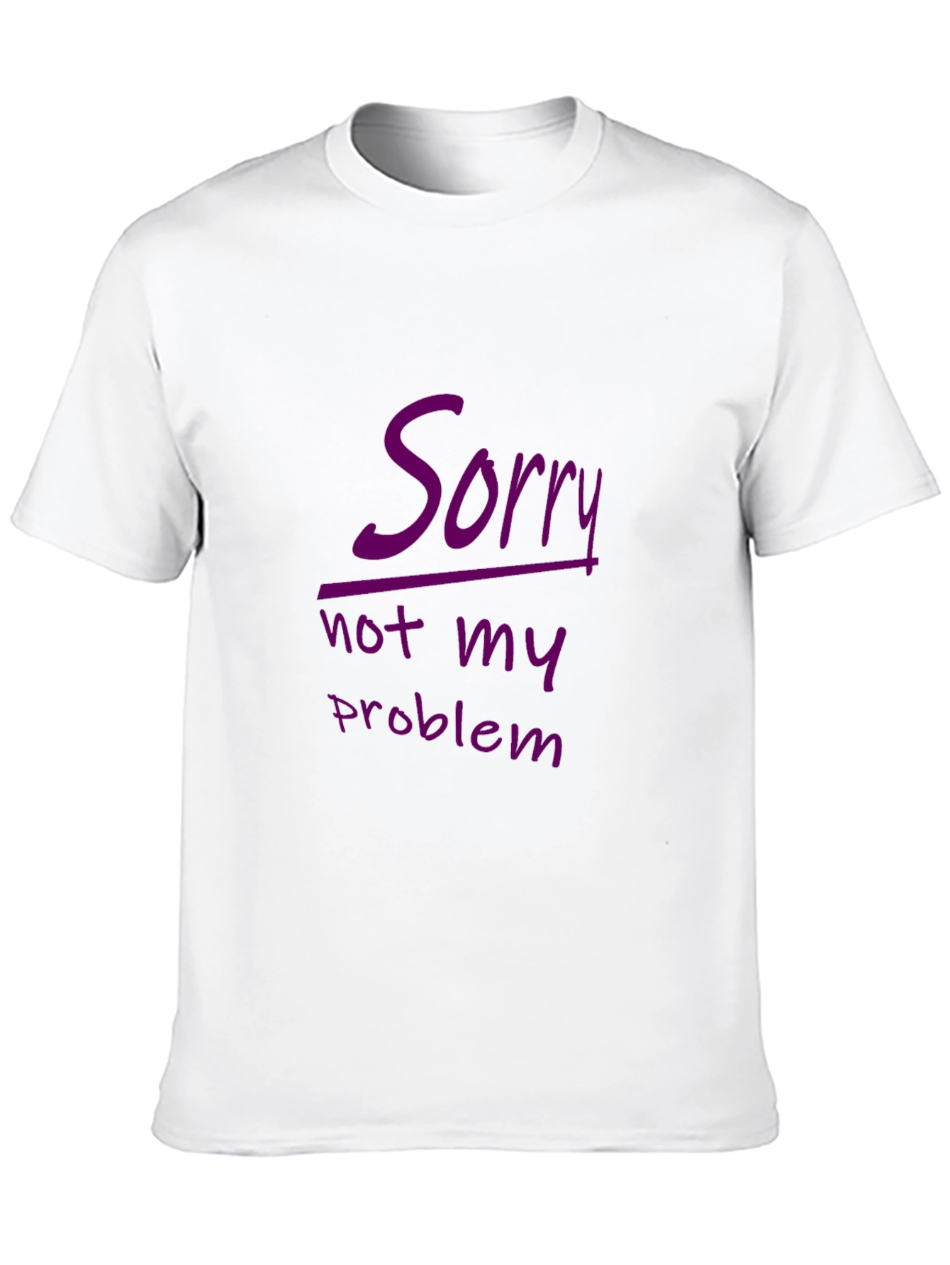 Sorry Not My Problem Black Graphic Tee