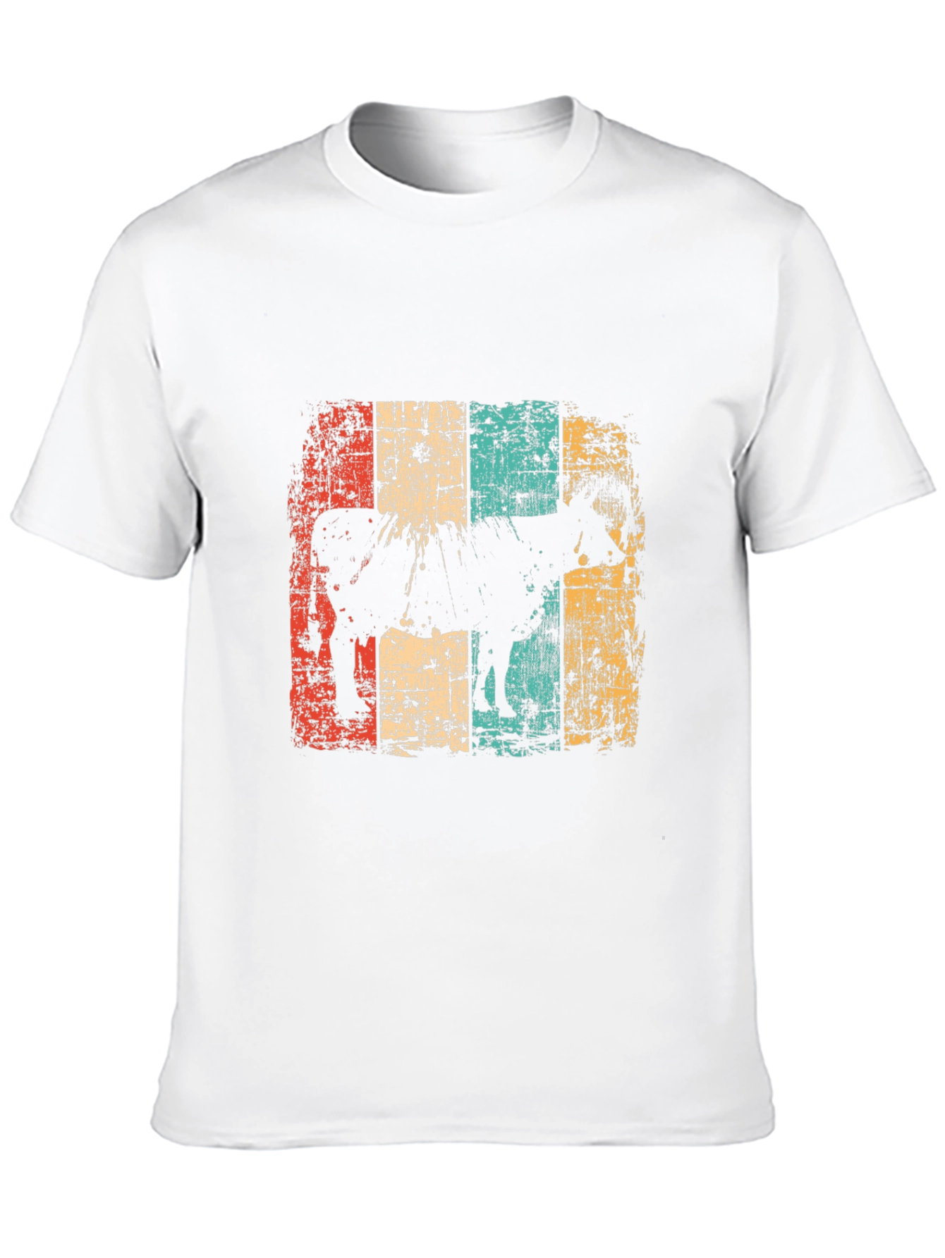 Retro Cow Graphic T-Shirt