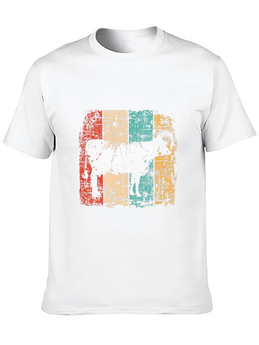 Retro Cow Graphic T-Shirt