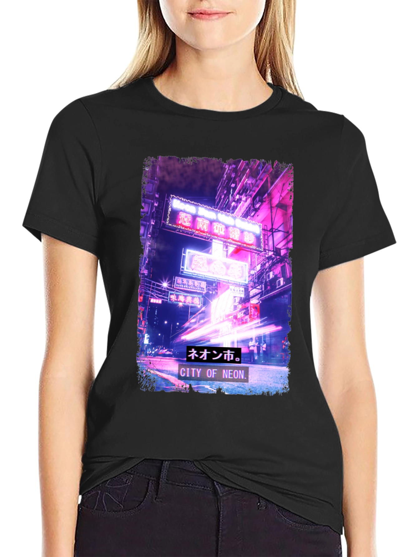 City of Neon Graphic T-Shirt