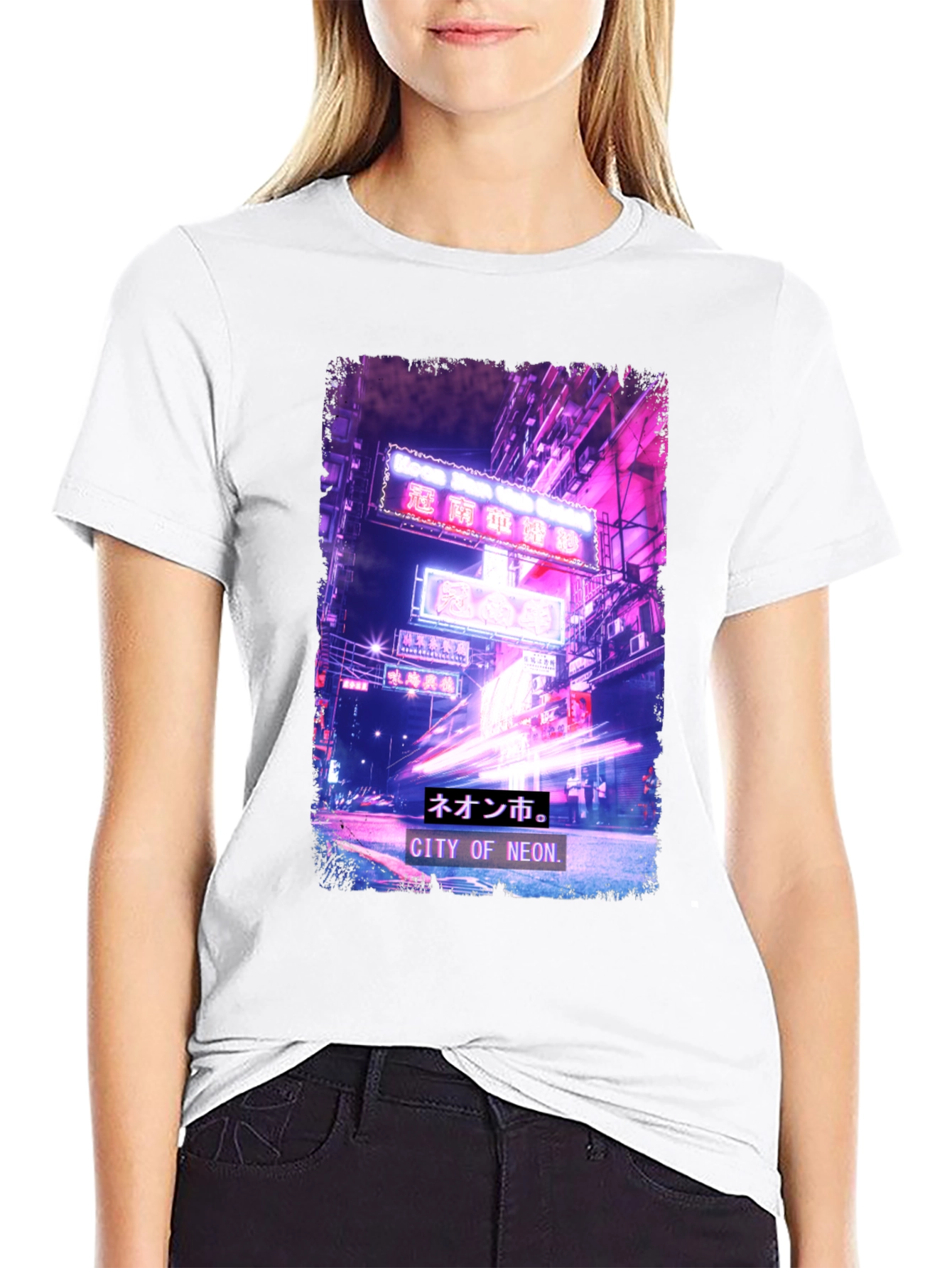 City of Neon Graphic T-Shirt